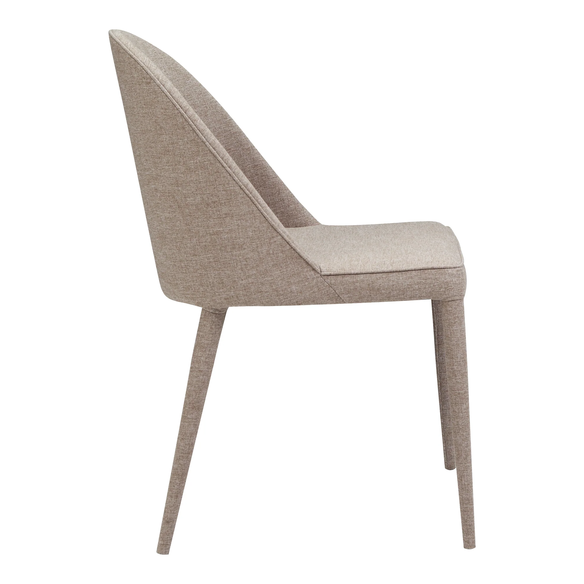 Burton Fabric Dining Chair Light Grey - Set of 2 - Image 7