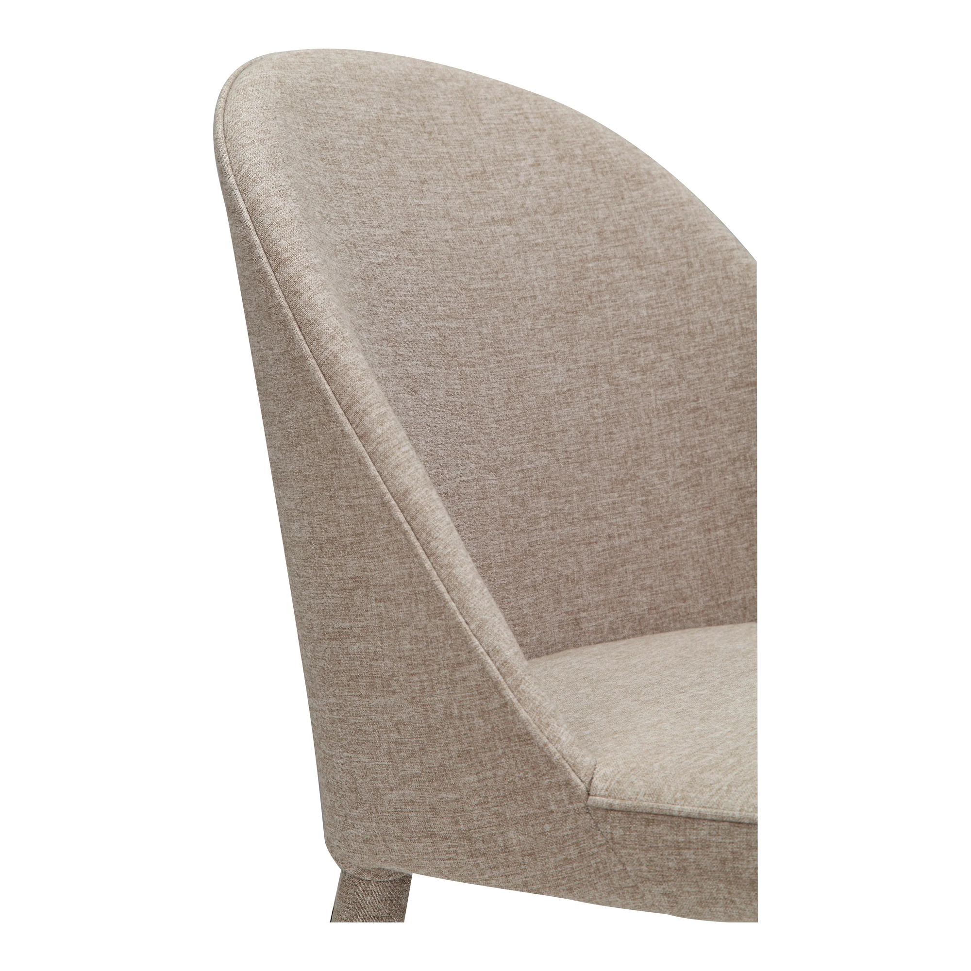 Burton Fabric Dining Chair Light Grey - Set of 2 - Image 9
