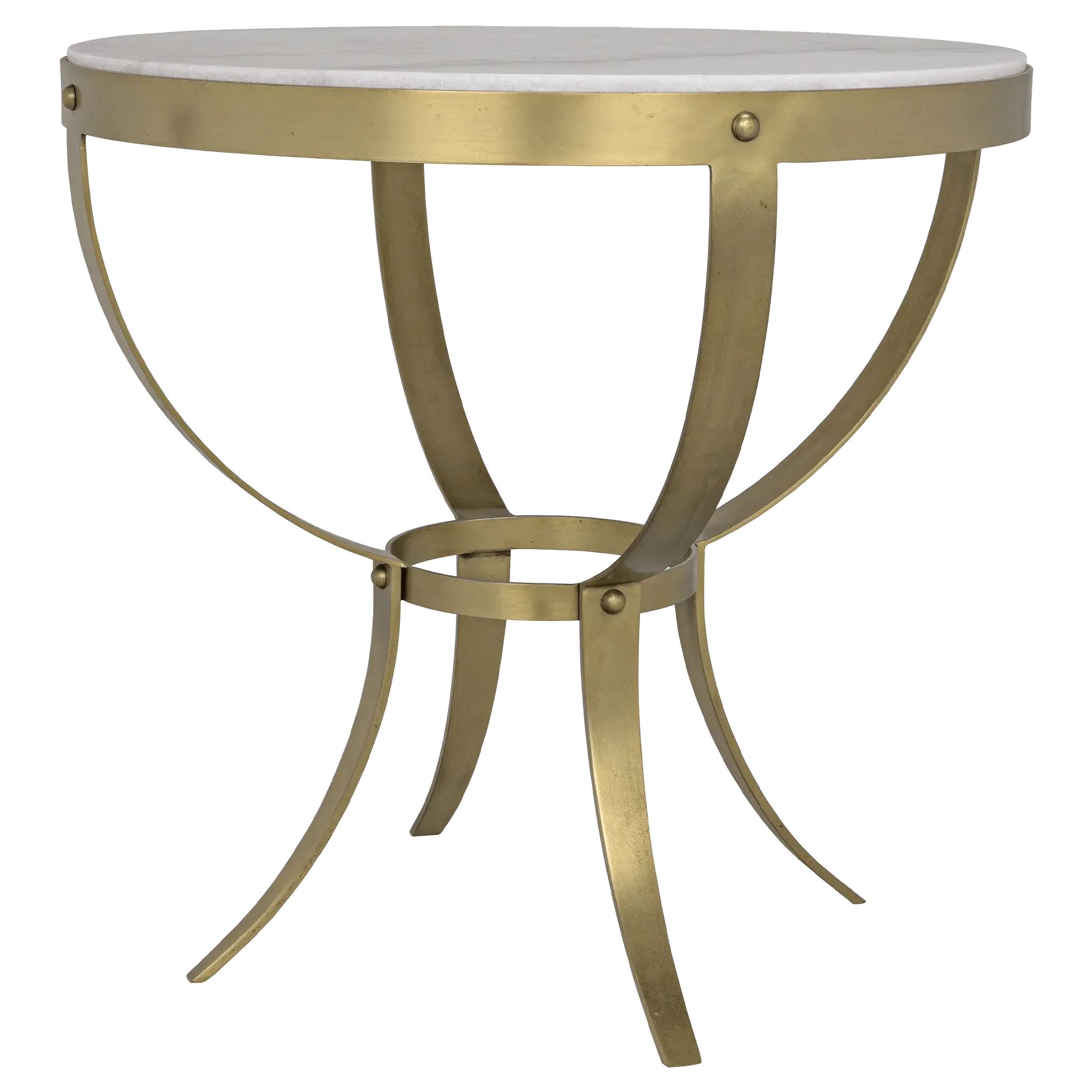 Byron Side Table 86" - Antique Brass
