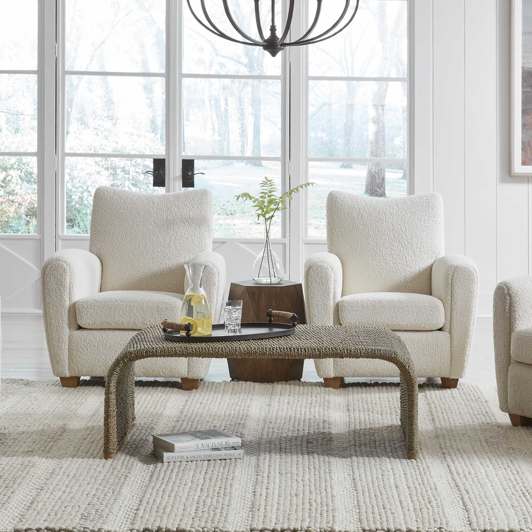 Calabria Woven Seagrass Coffee Table - Image 2