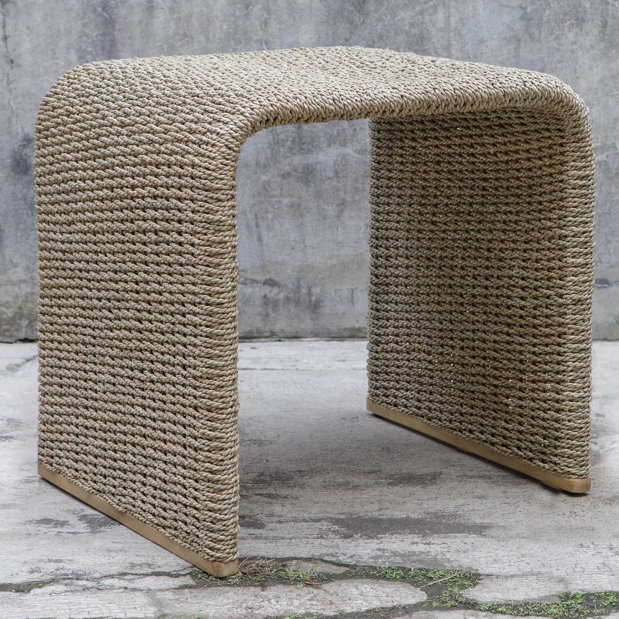 Calabria Woven Seagrass End Table - Image 3