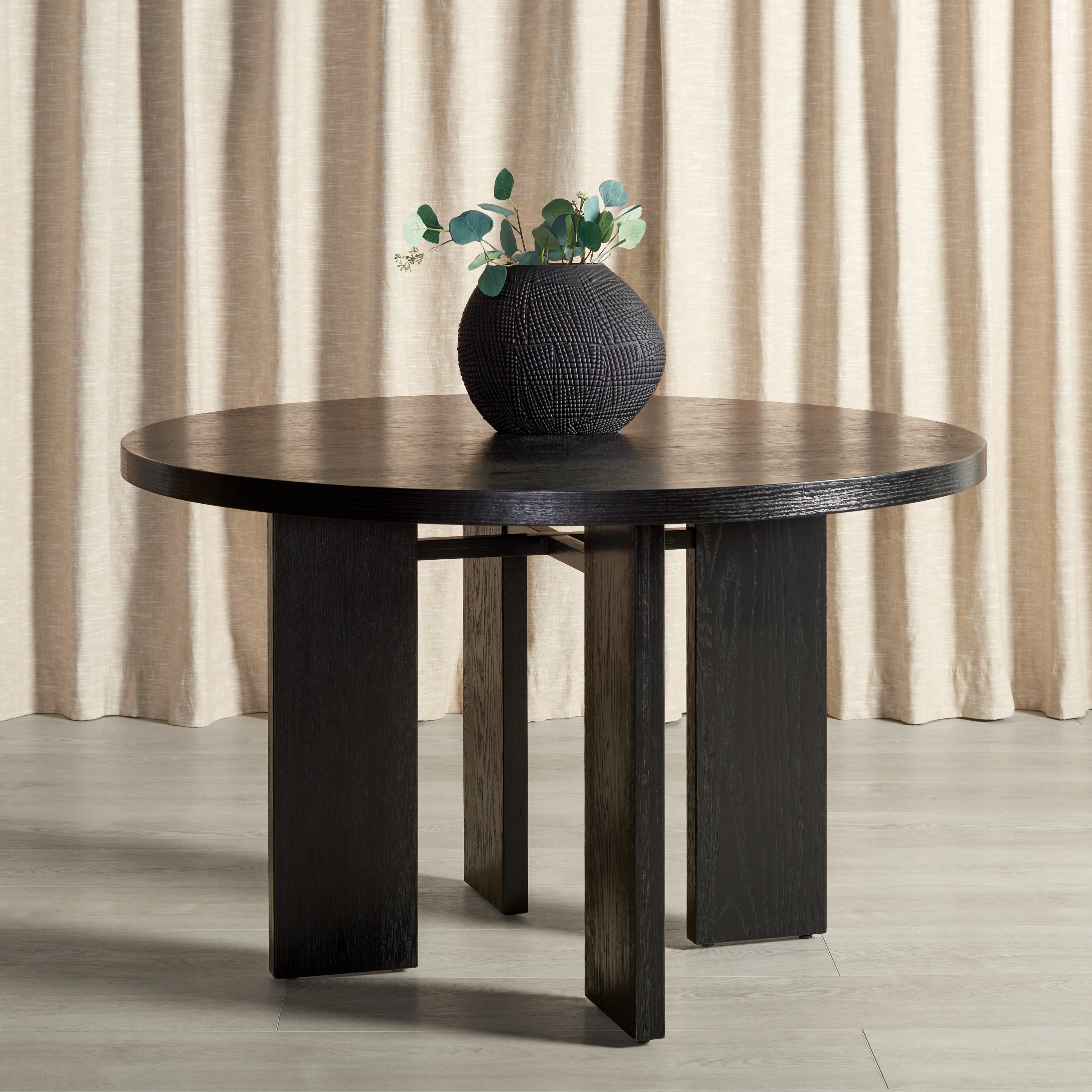 Calamaria Round Wood Dining Table - Image 12