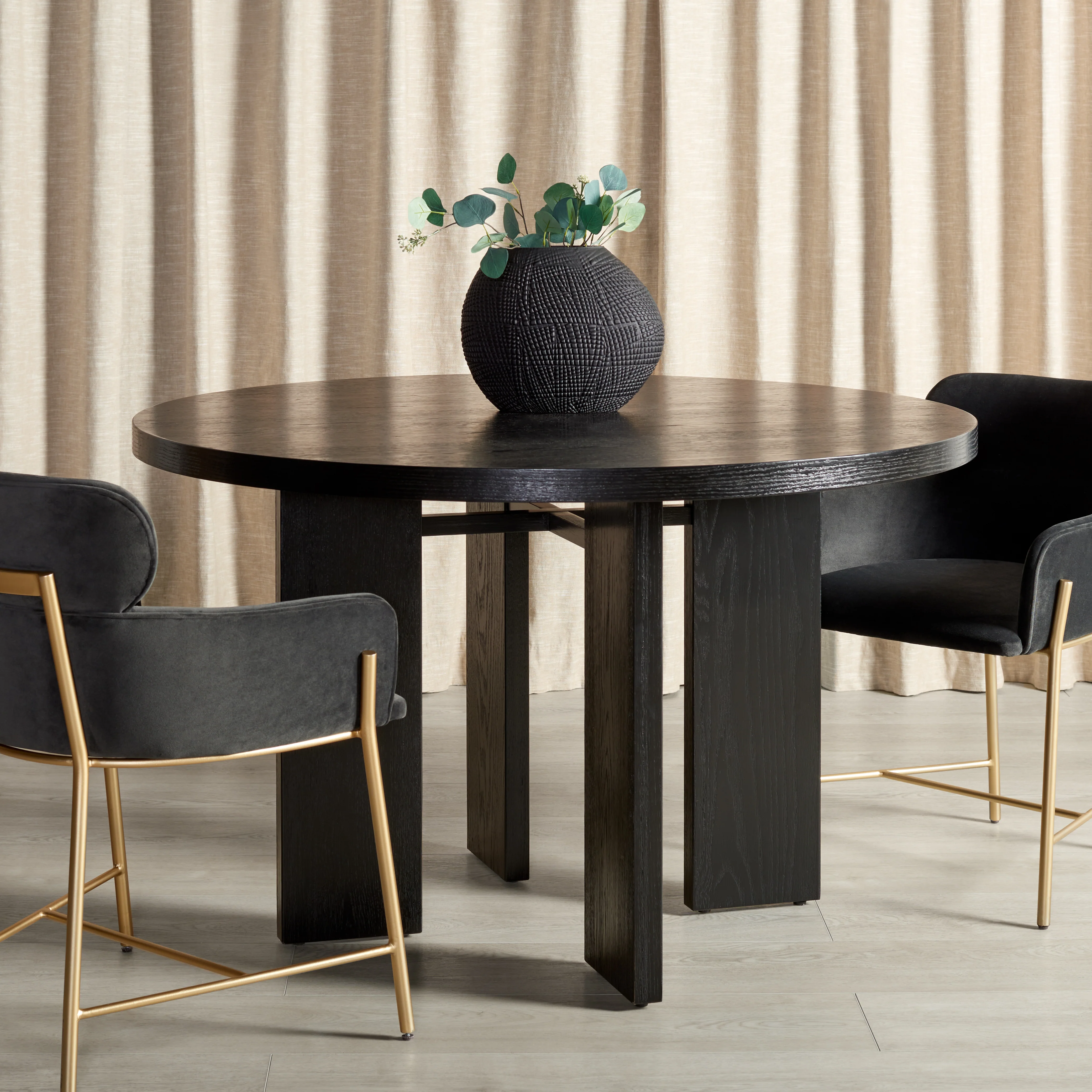 Calamaria Round Wood Dining Table - Image 18