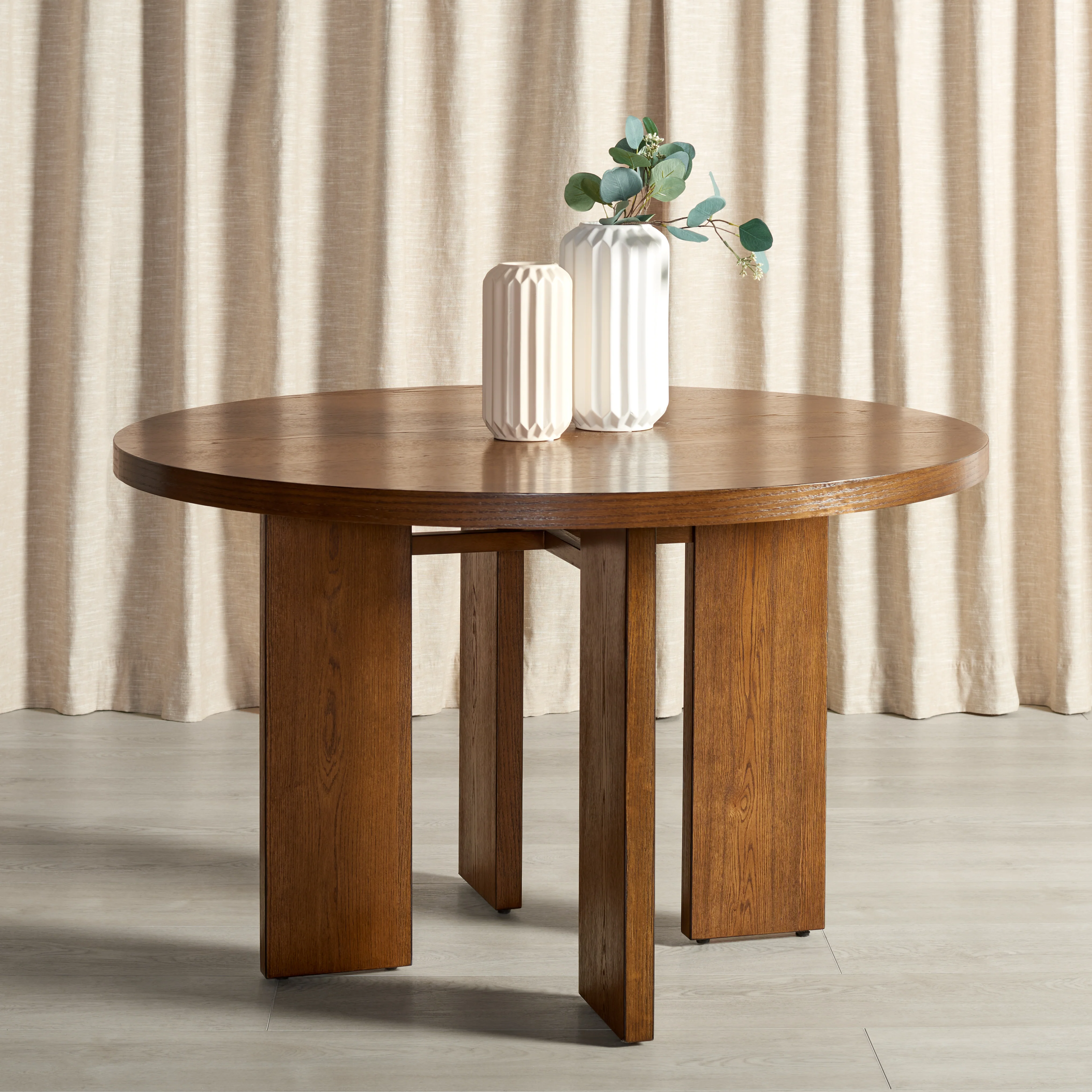Calamaria Round Wood Dining Table - Image 22