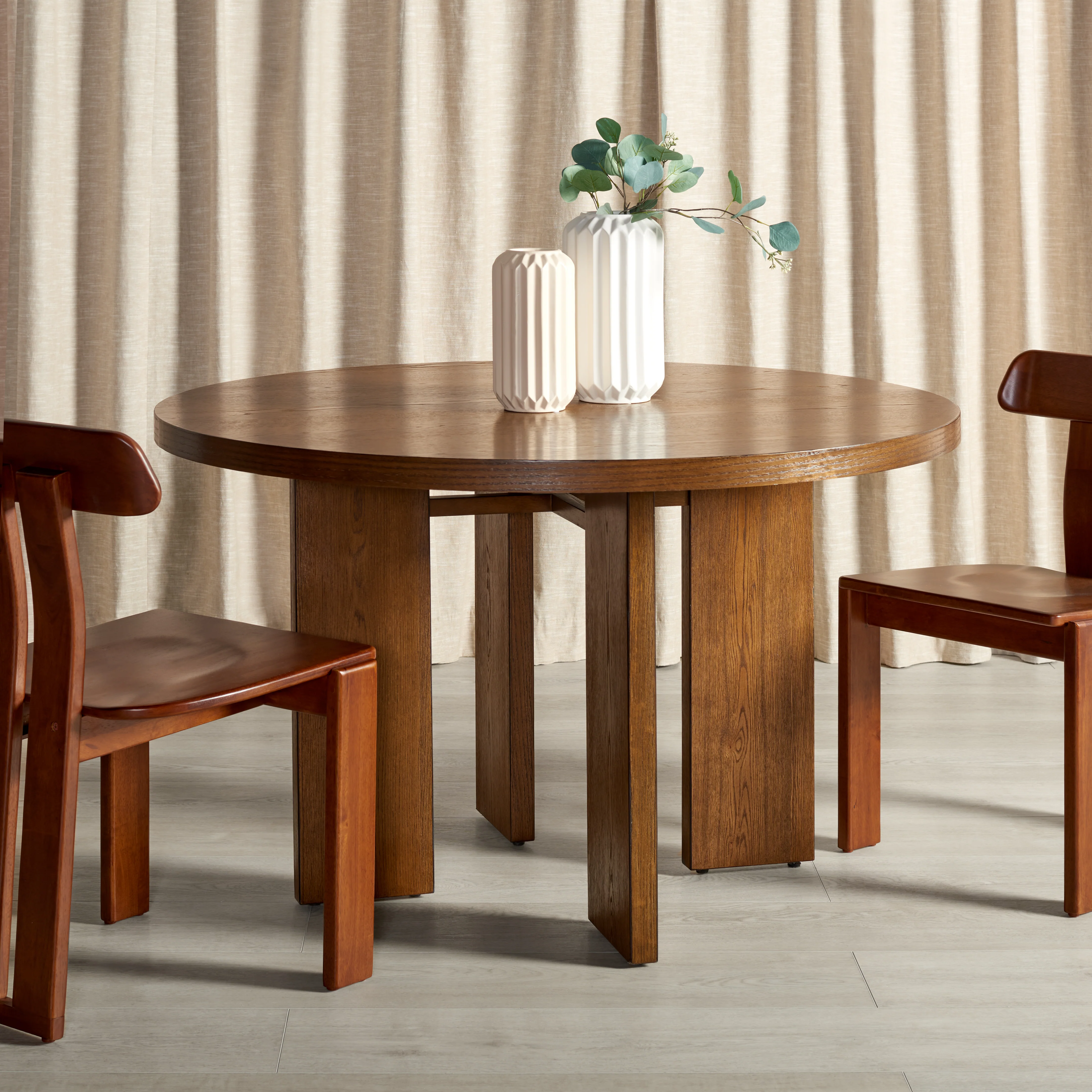 Calamaria Round Wood Dining Table - Image 28