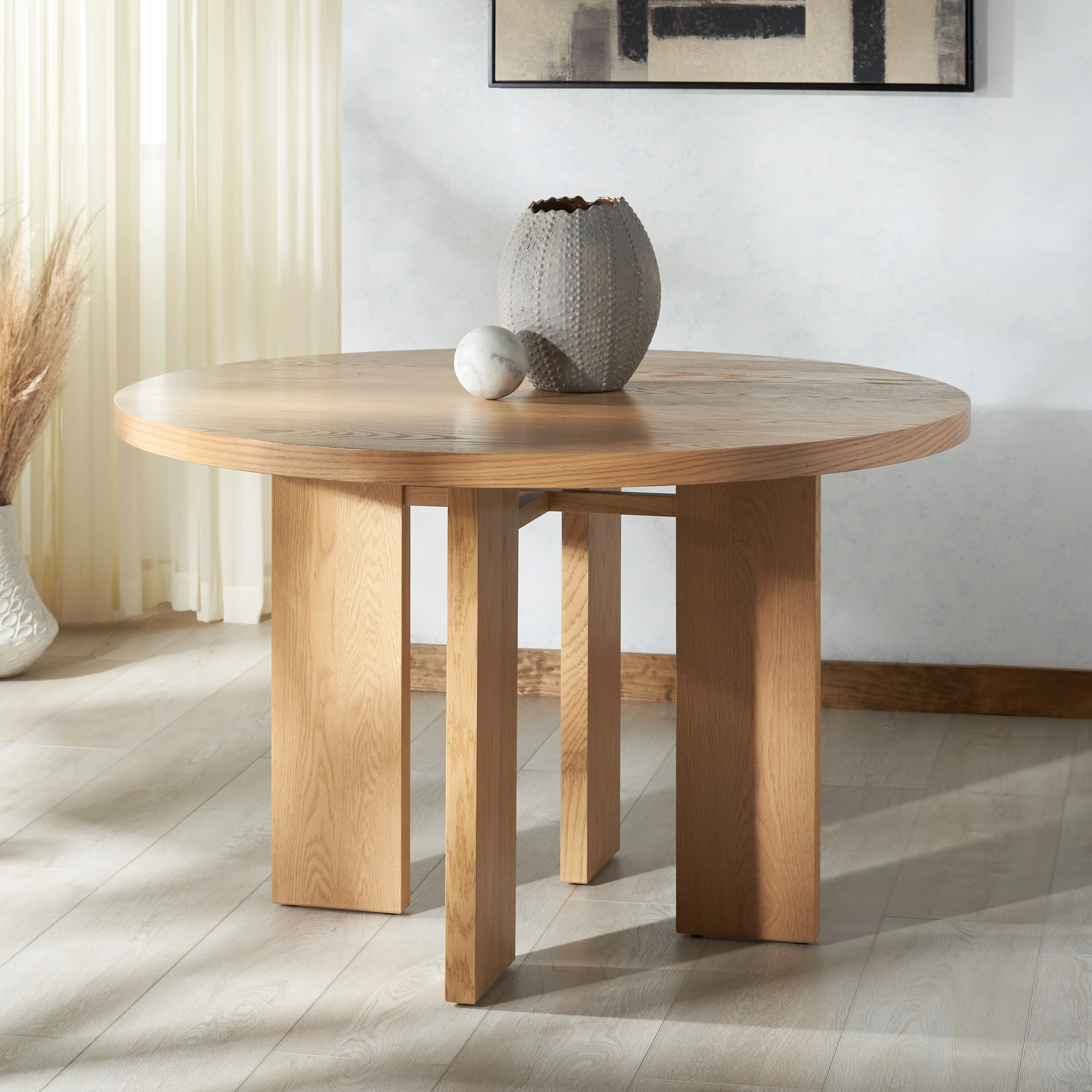 Calamaria Round Wood Dining Table - Image 33