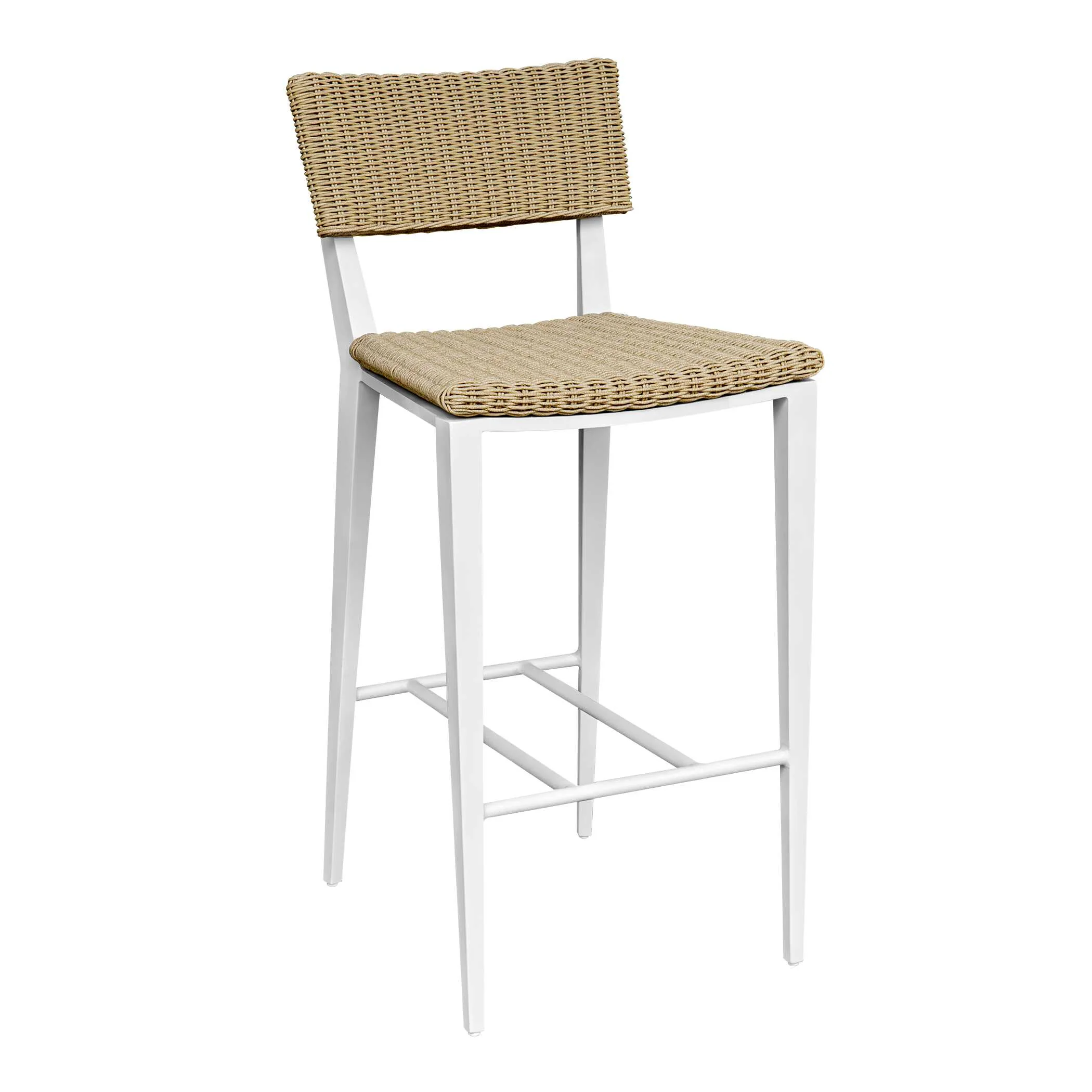 Calbas White Outdoor Bar Stool - Image 5