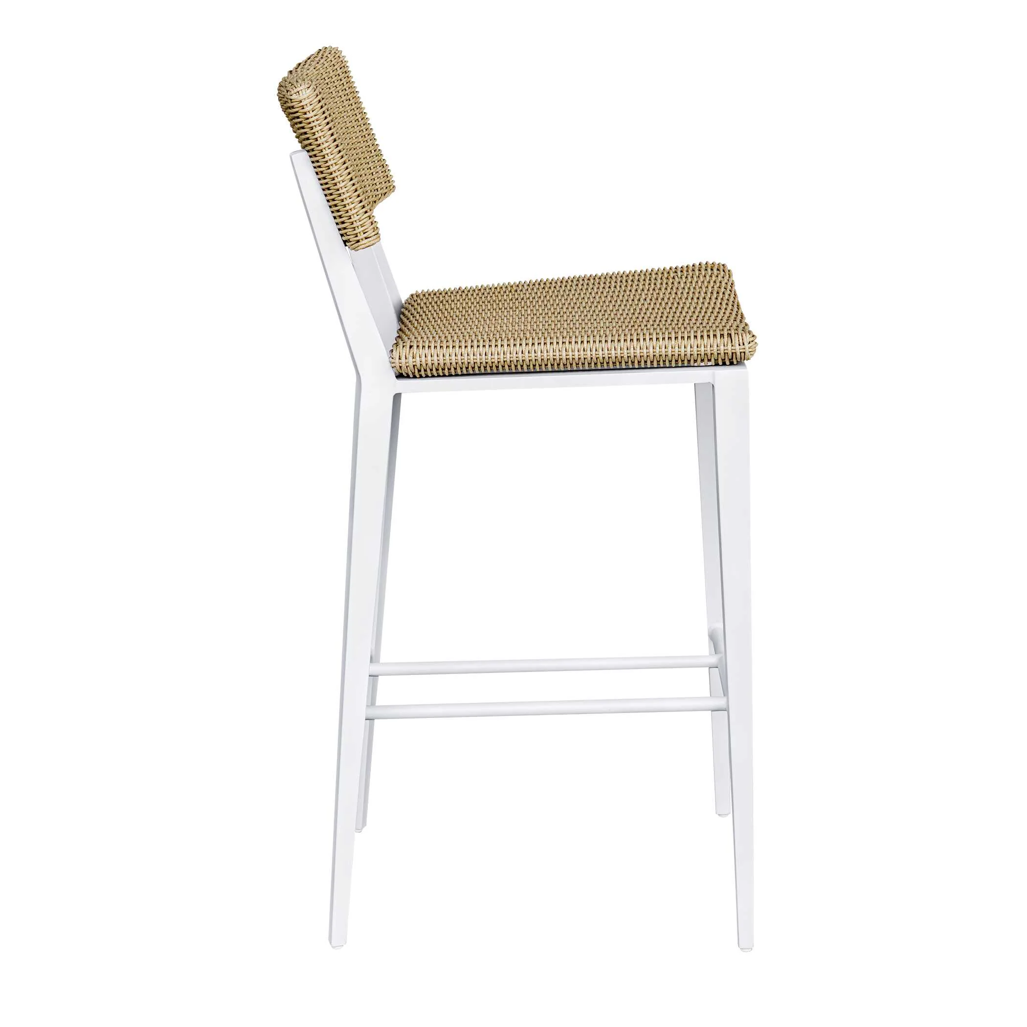 Calbas White Outdoor Bar Stool - Image 6