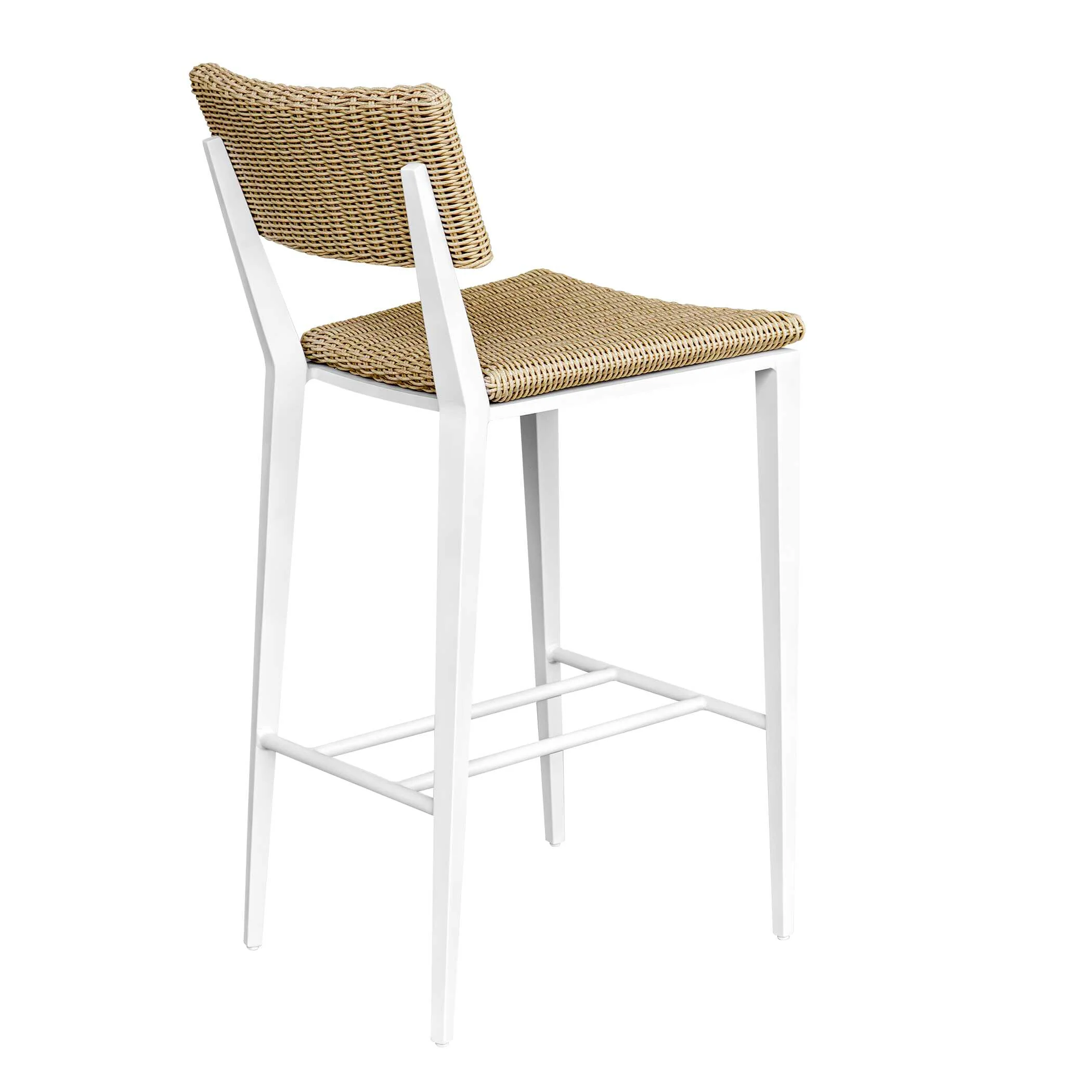 Calbas White Outdoor Bar Stool - Image 8