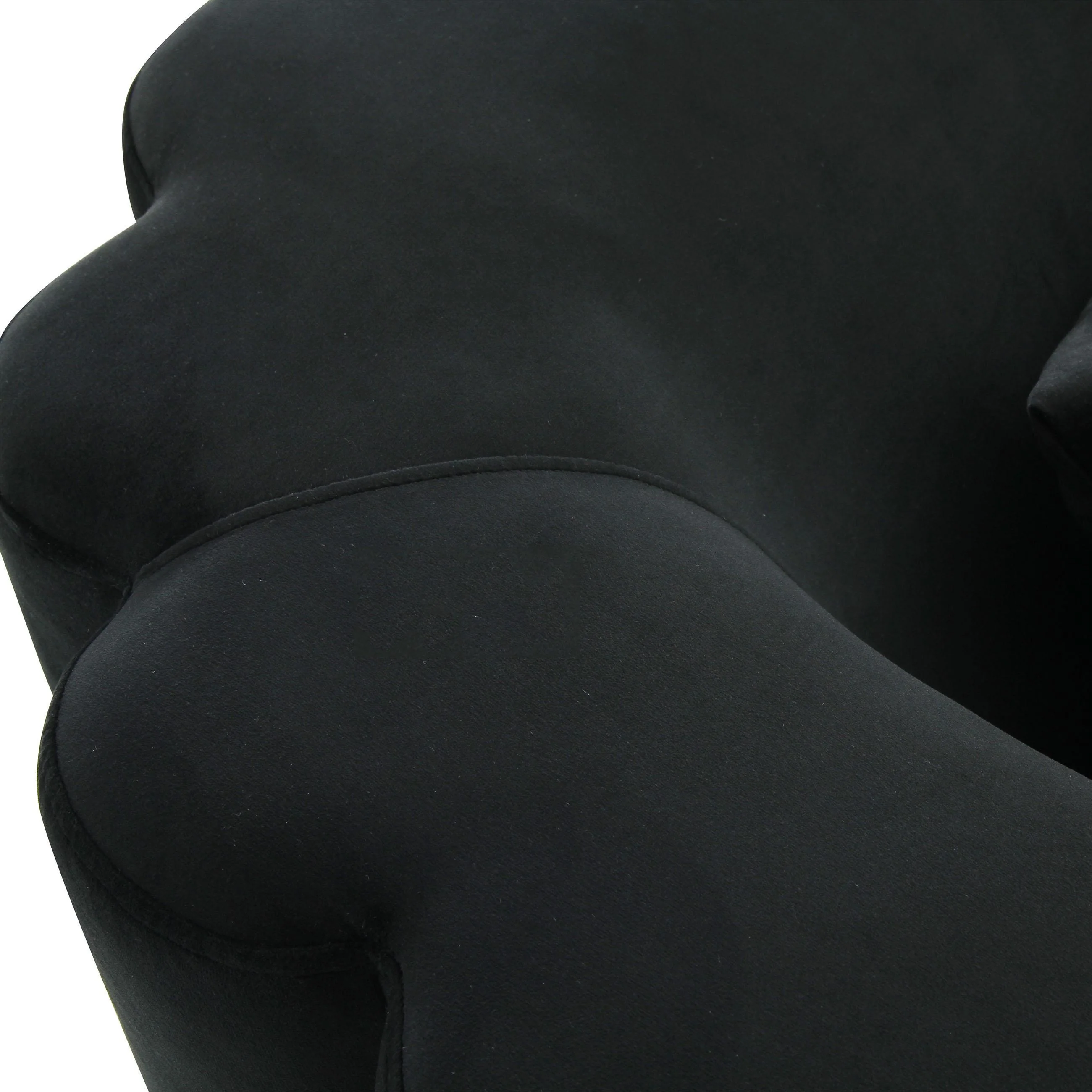 Callie Black Velvet Sofa - Image 5