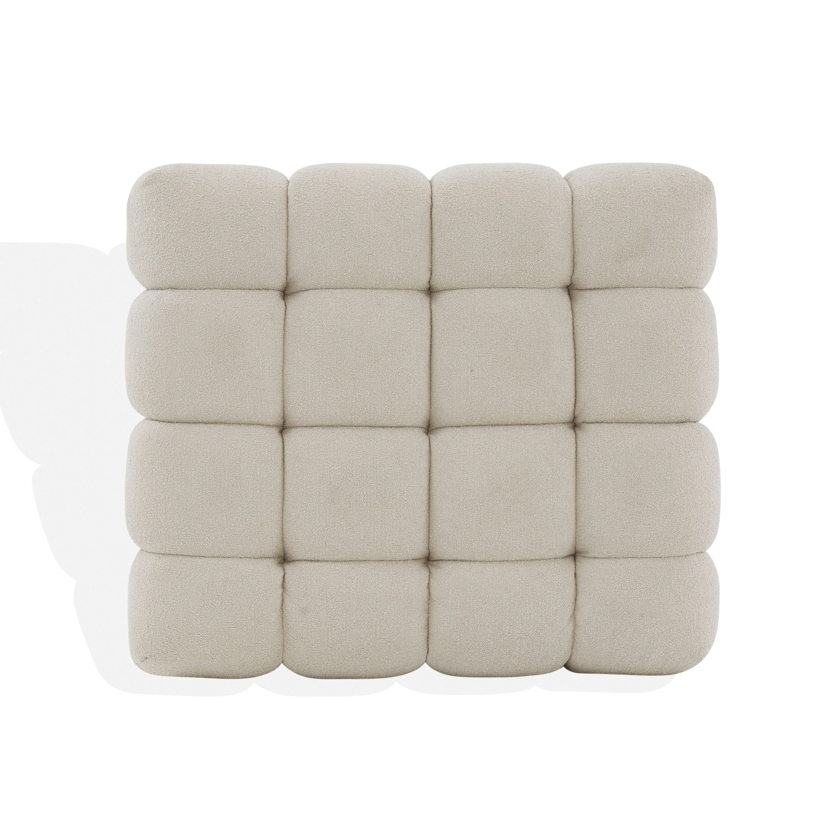 Calyna Tufted Boucle Ottoman - Image 14