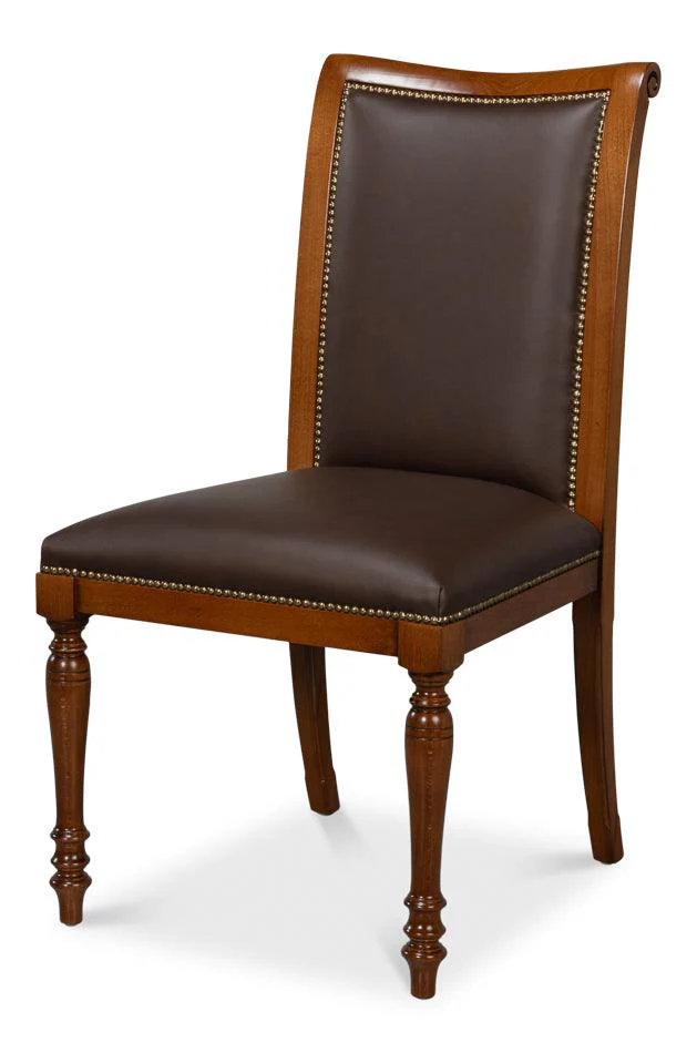 Camile Leather Side Chair - Set of 2