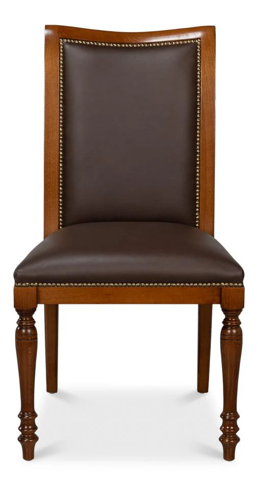Camile Leather Side Chair - Set of 2 - Image 2