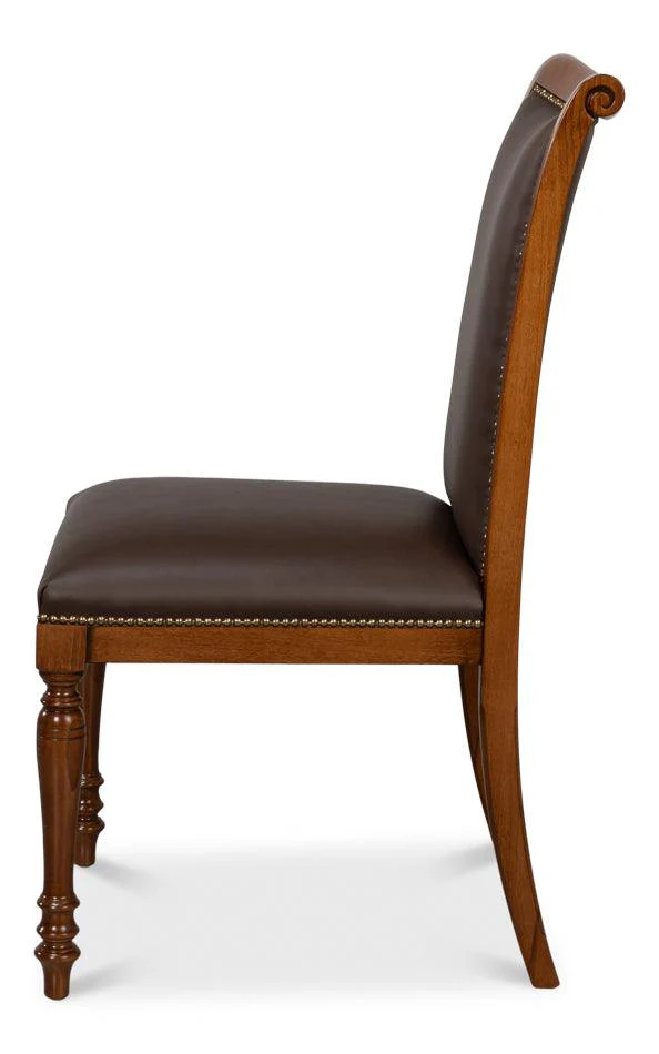 Camile Leather Side Chair - Set of 2 - Image 3