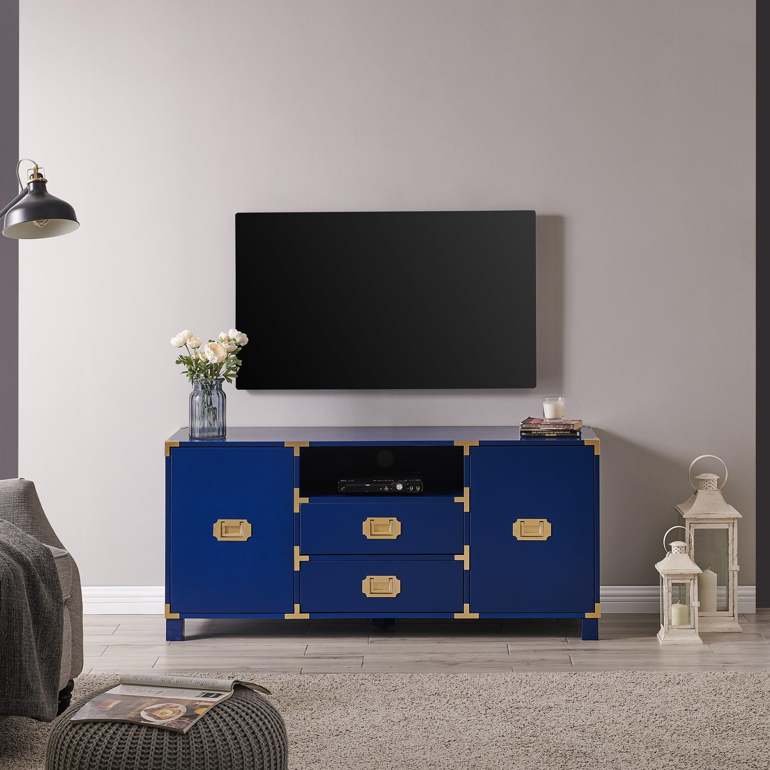 Campaign Entertainment Center Console - Navy - Image 2
