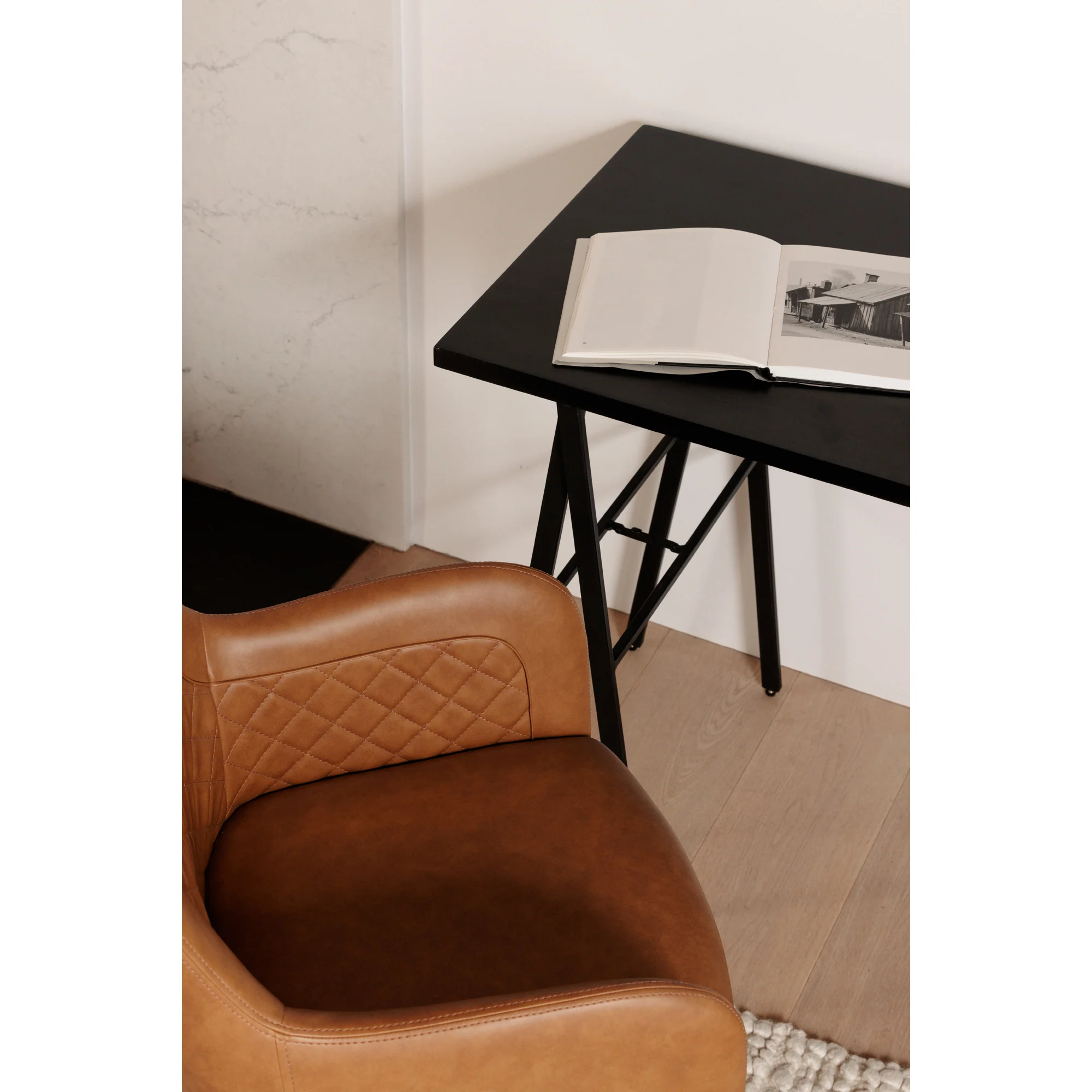 Cantata Dining Chair Tawny Vegan Leather - Set of 2 - Image 2
