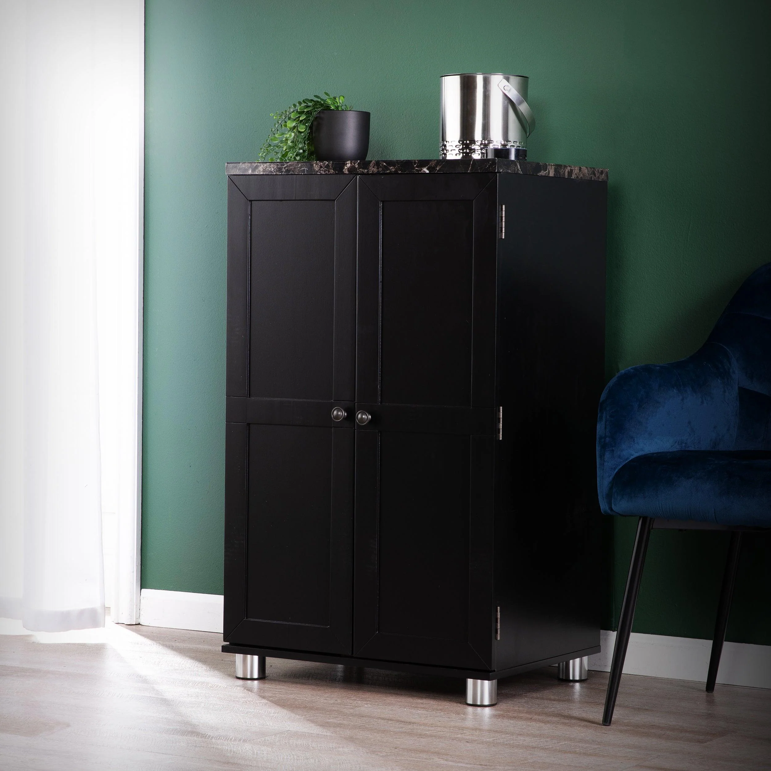 Cape Town Bar Cabinet w/ Wine Storage - Image 2