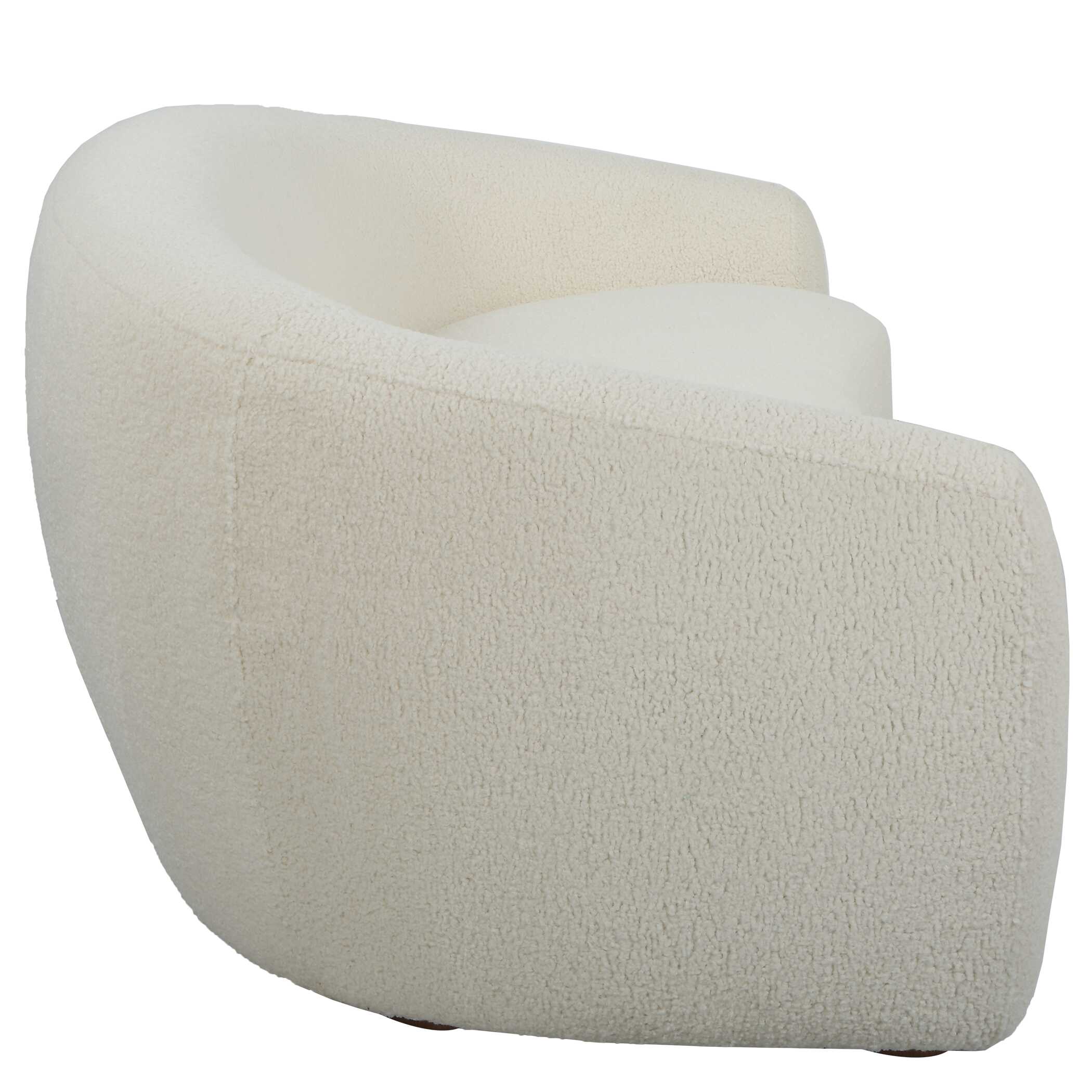 Capra Art Deco White Sofa - Image 6