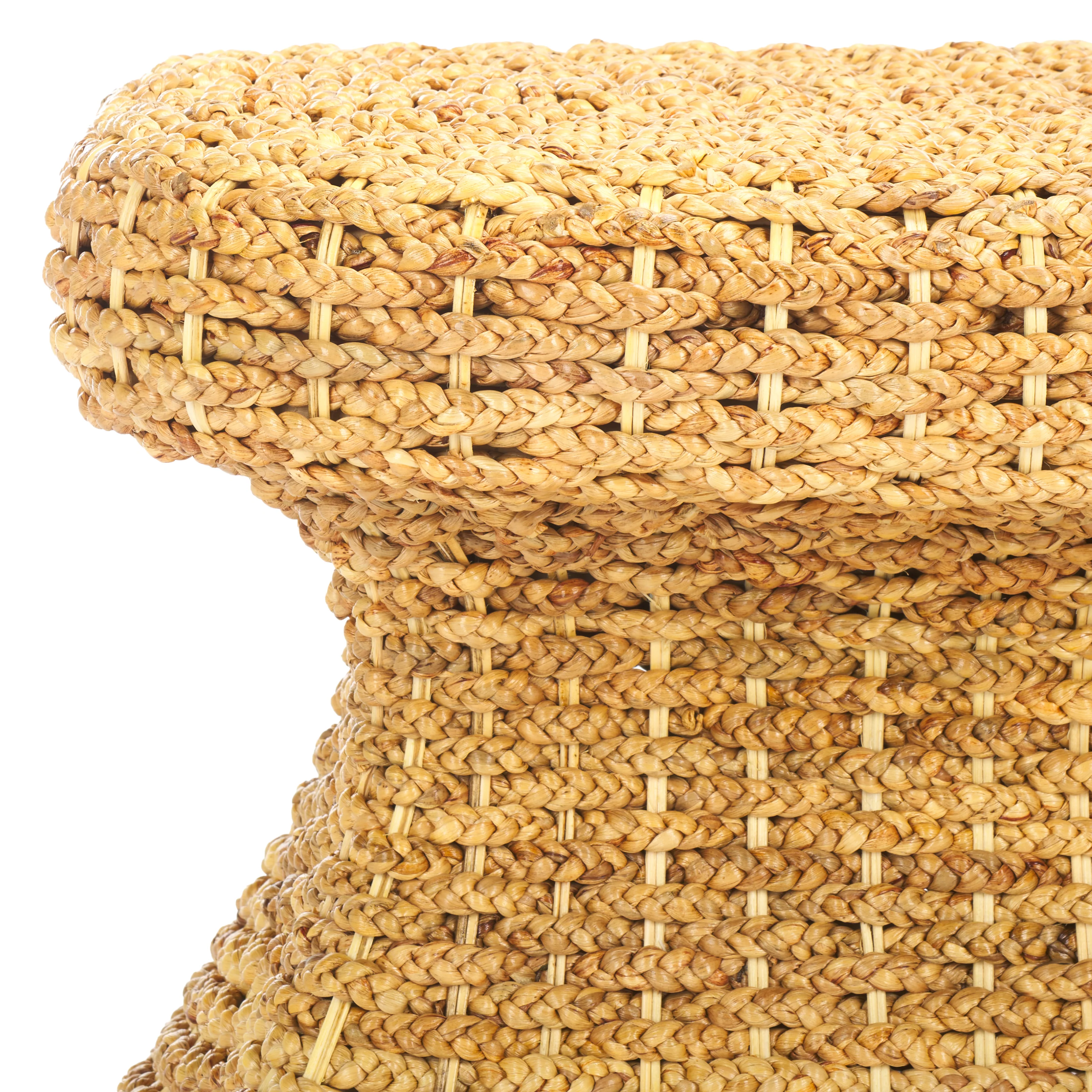 Caprianna Woven Waterhyacinth Accent Table - Image 6