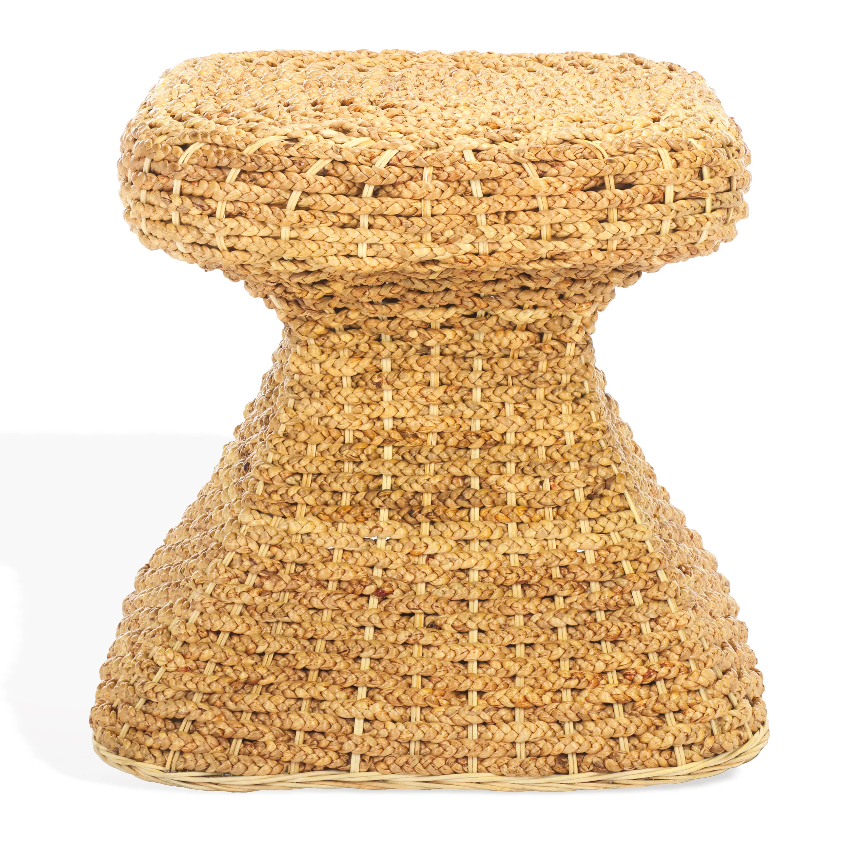 Caprianna Woven Waterhyacinth Accent Table - Image 7
