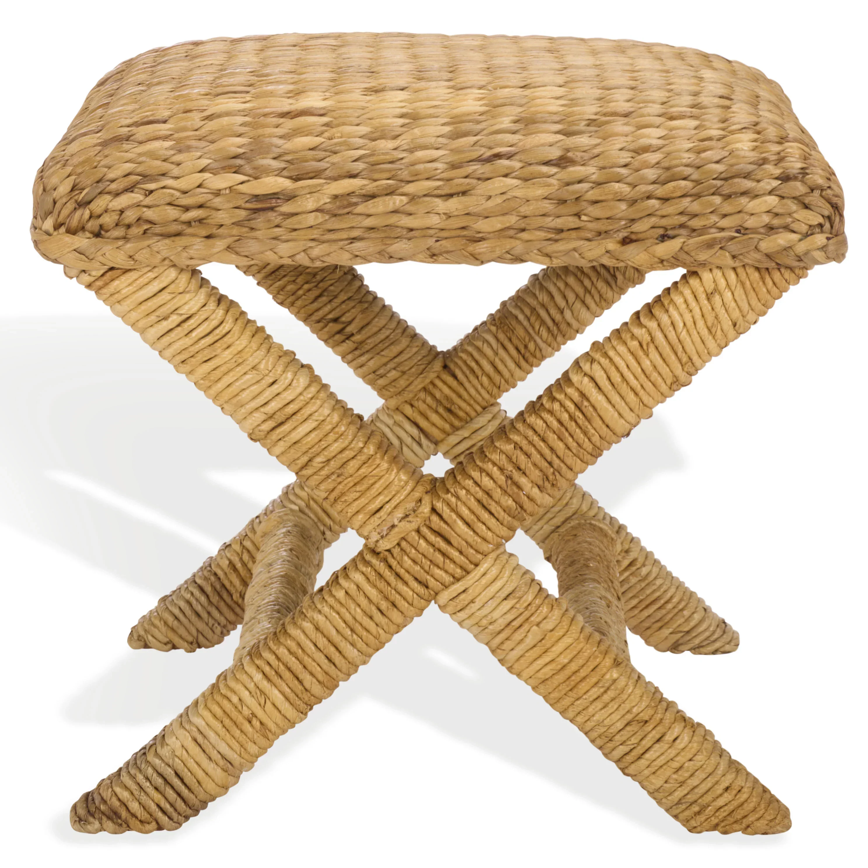 Caprianna Woven Waterhyacinth Stool