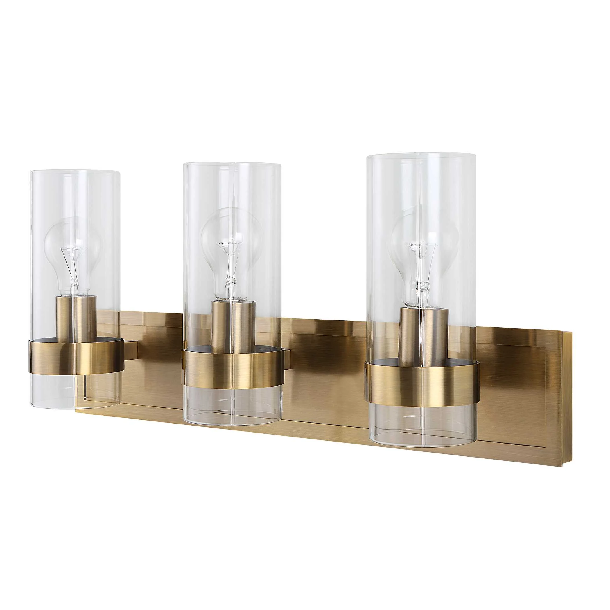 Cardiff Antique Brass 3 Light Vanity