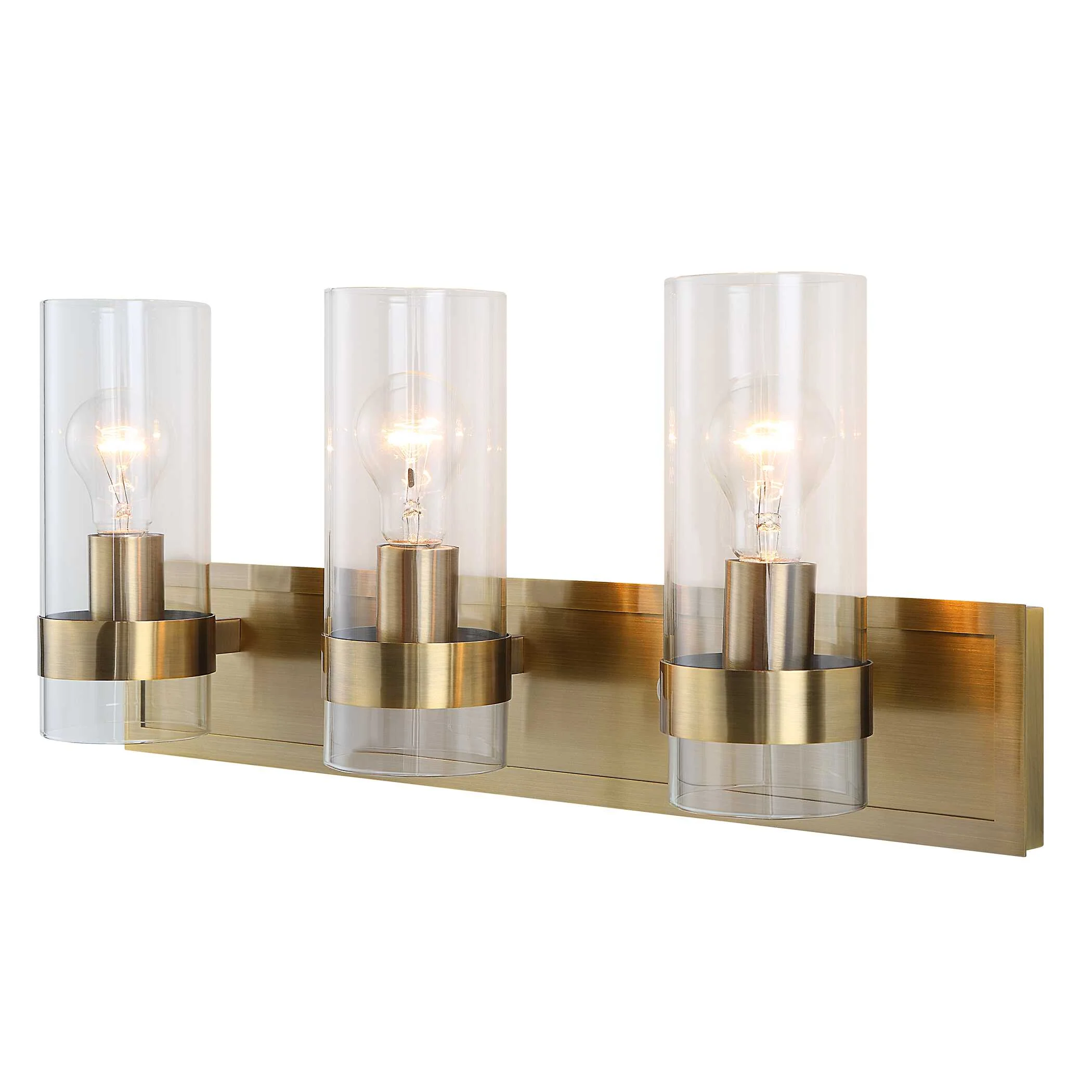 Cardiff Antique Brass 3 Light Vanity - Image 4