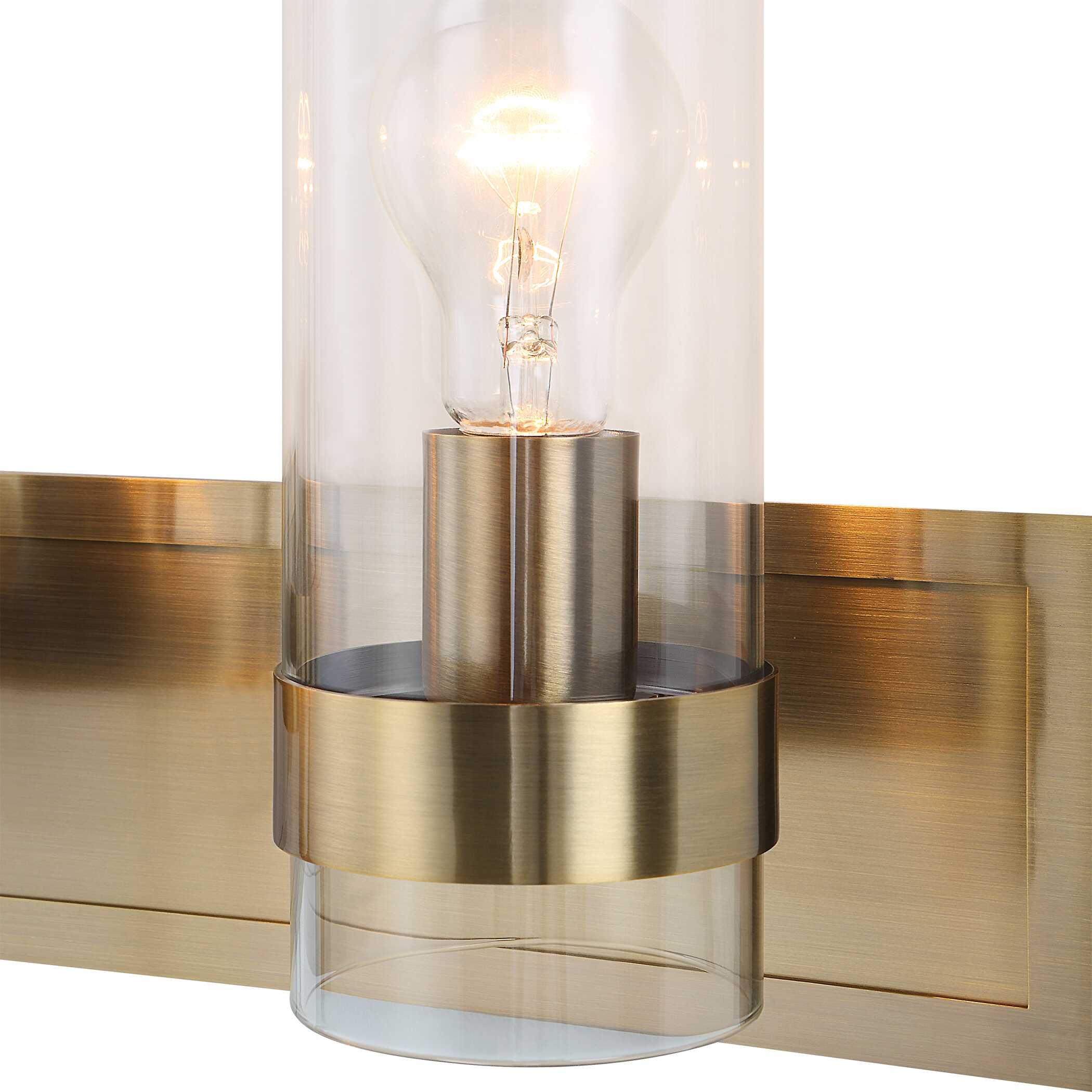 Cardiff Antique Brass 3 Light Vanity - Image 6