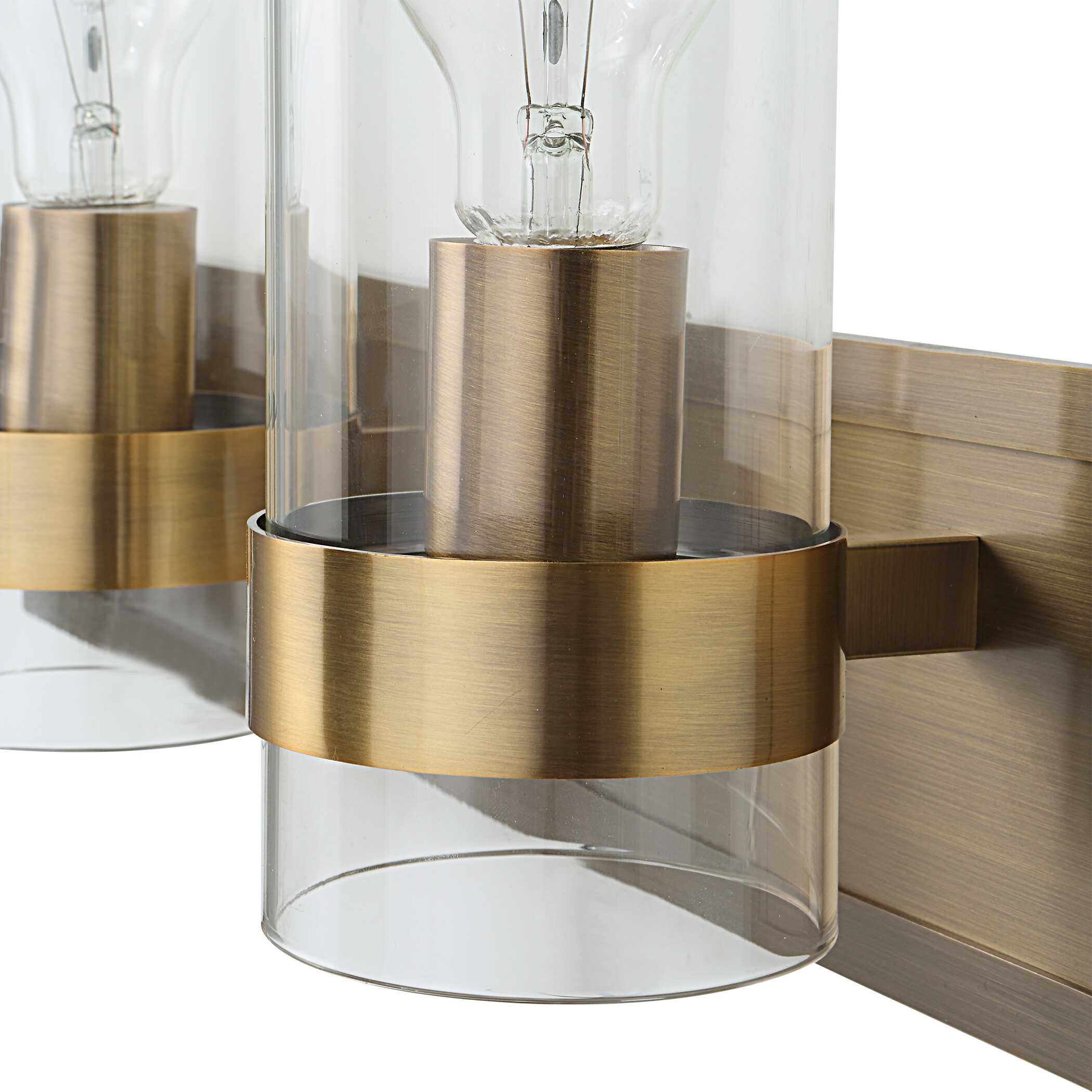 Cardiff Antique Brass 3 Light Vanity - Image 8