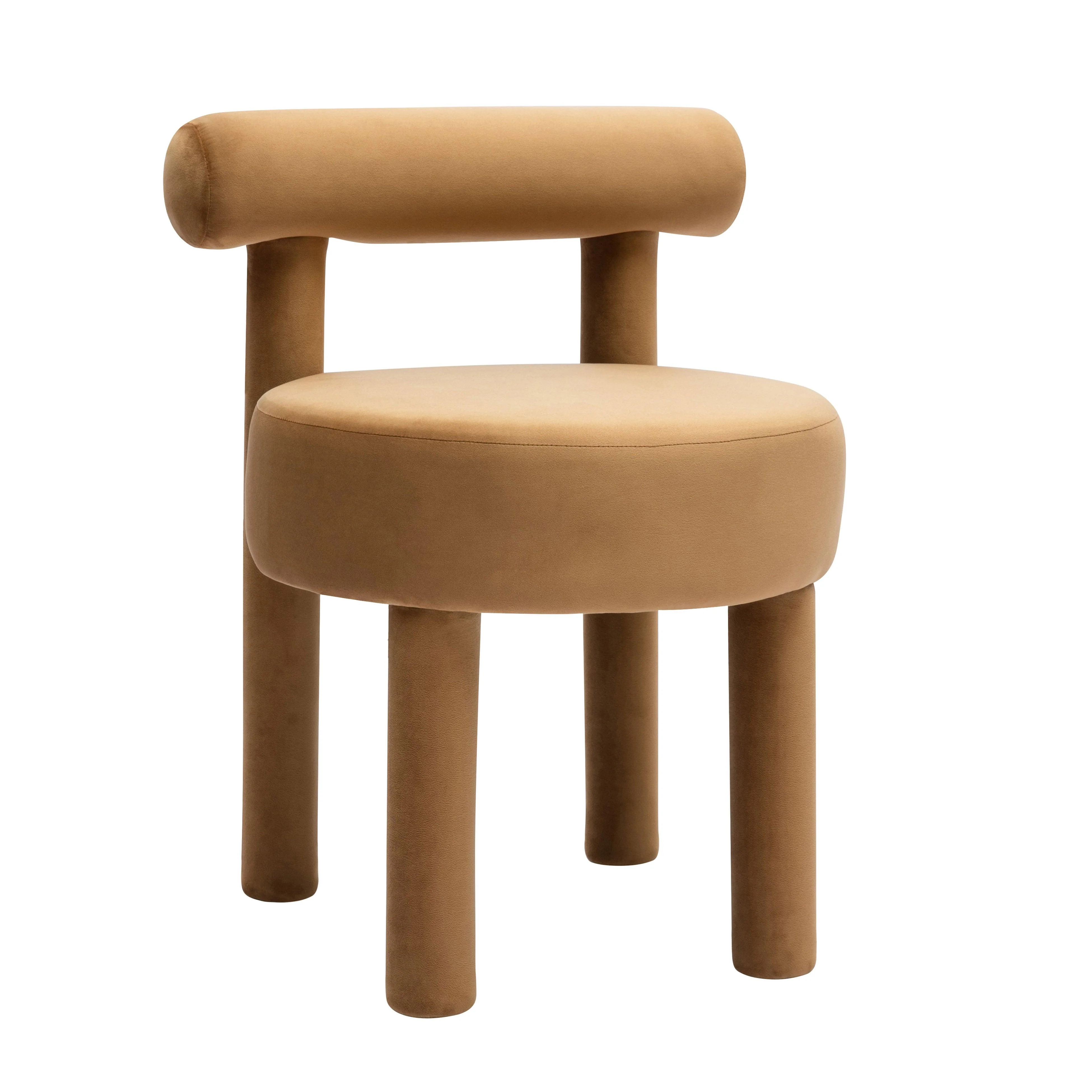 Carmel Cognac Velvet Dining Chair - Set of 2