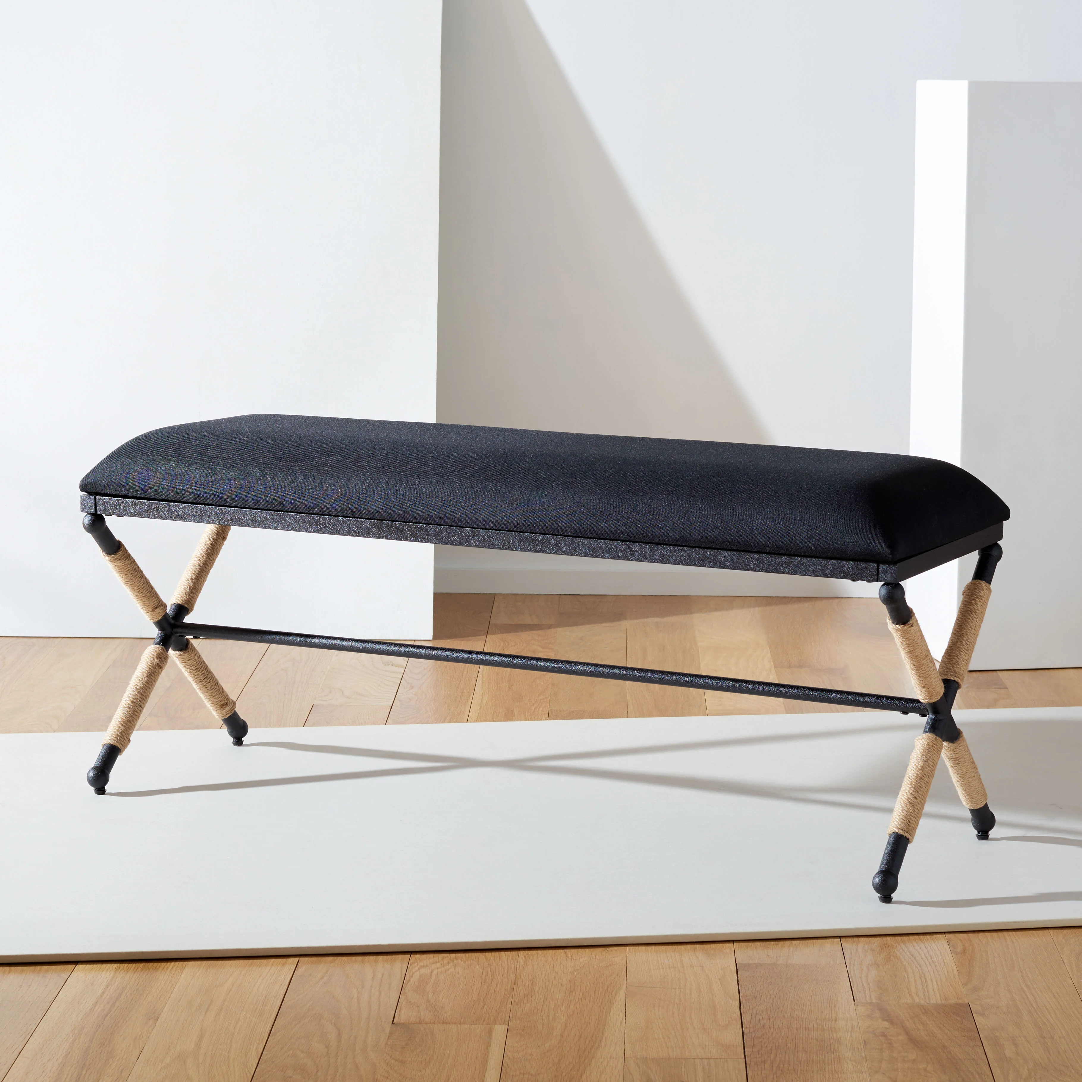 Carmelo Hemp Wrapped Bench - Image 12
