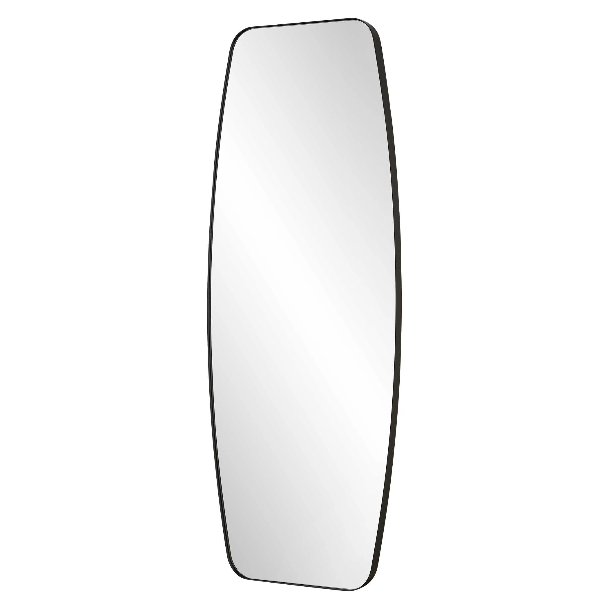 Caspian Curved Black Dressing Mirror - Image 4