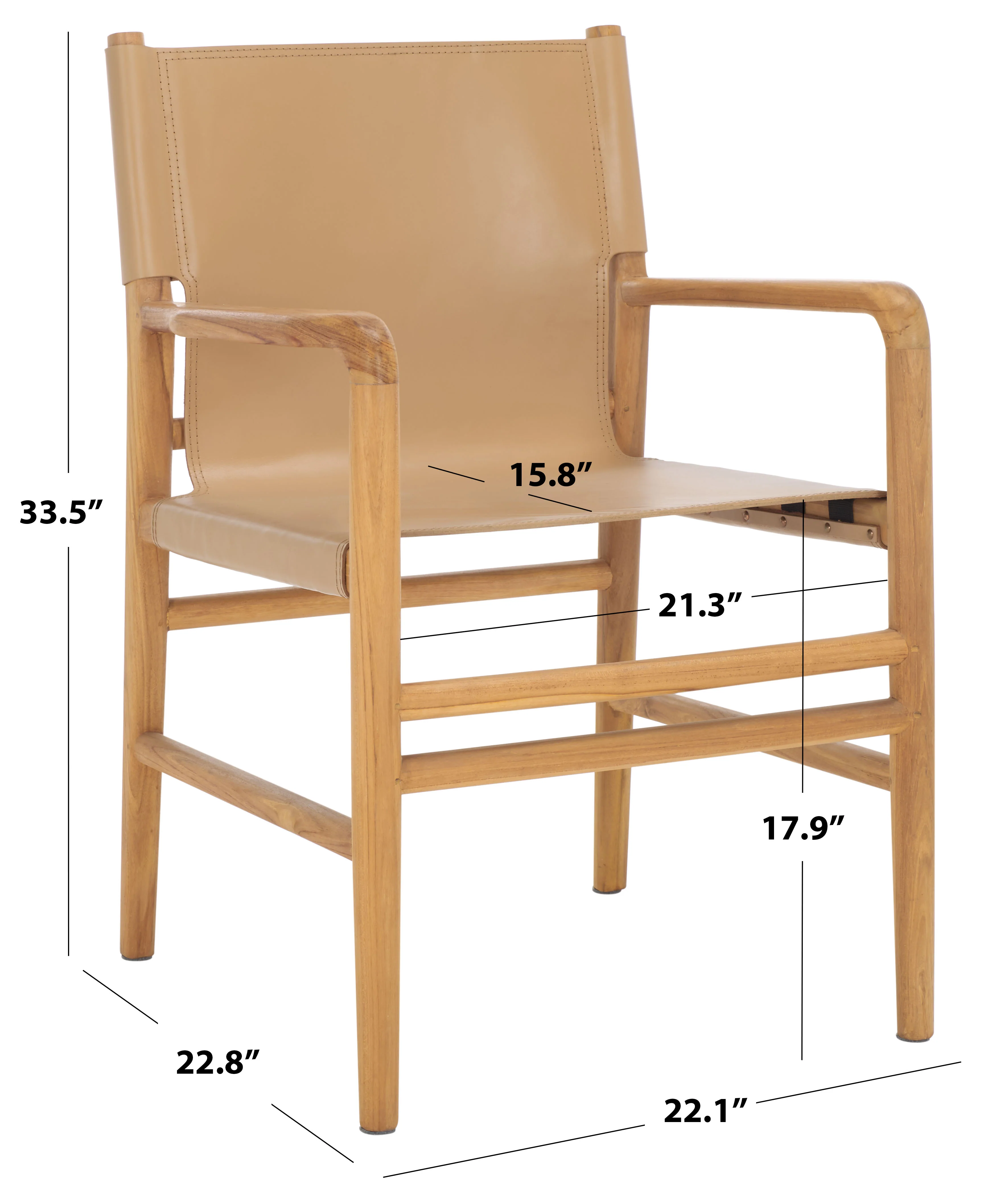 Cassaphina Leather Arm Chair - Image 28