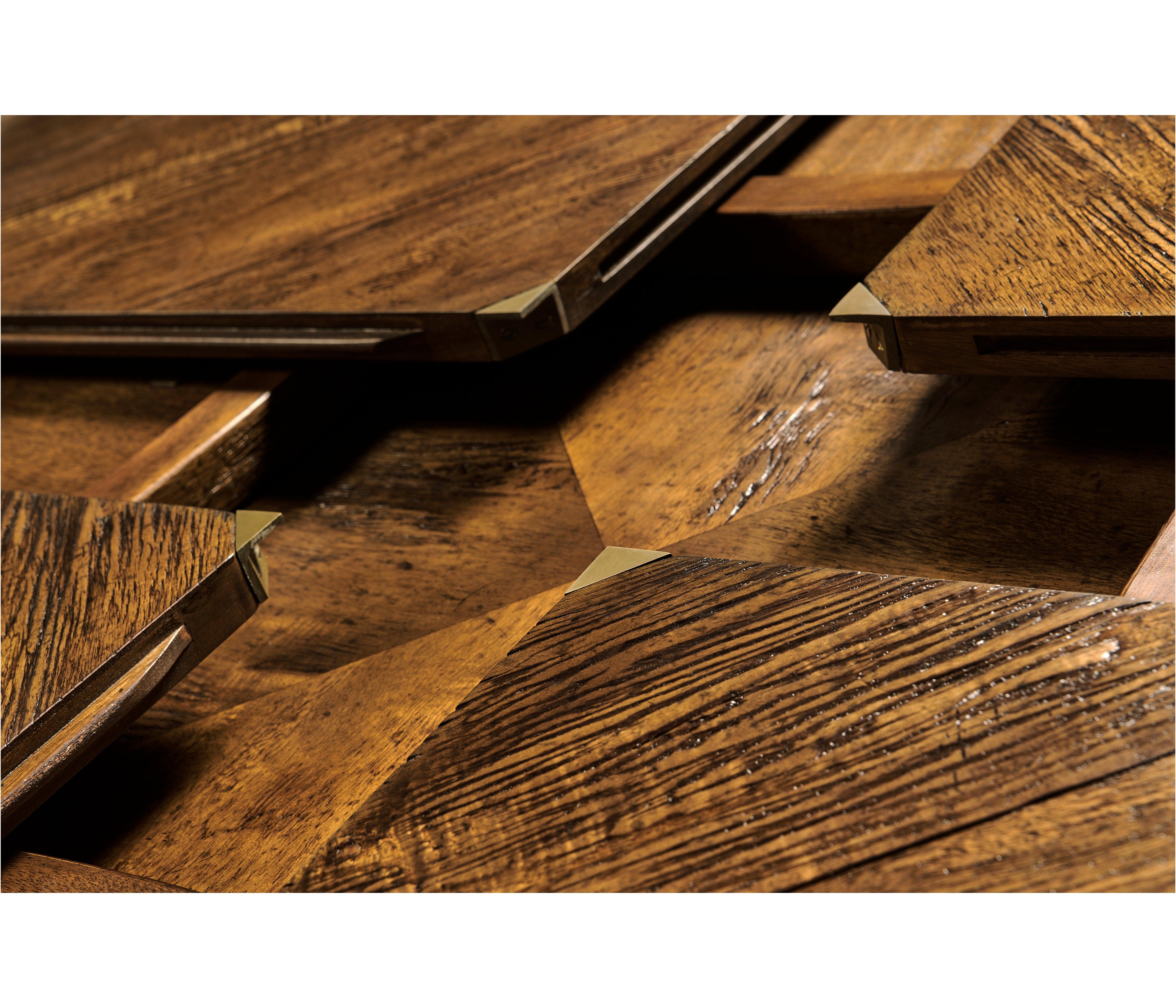 Casual Accents Country Walnut Round Extendable Dining Table 59" - Image 10