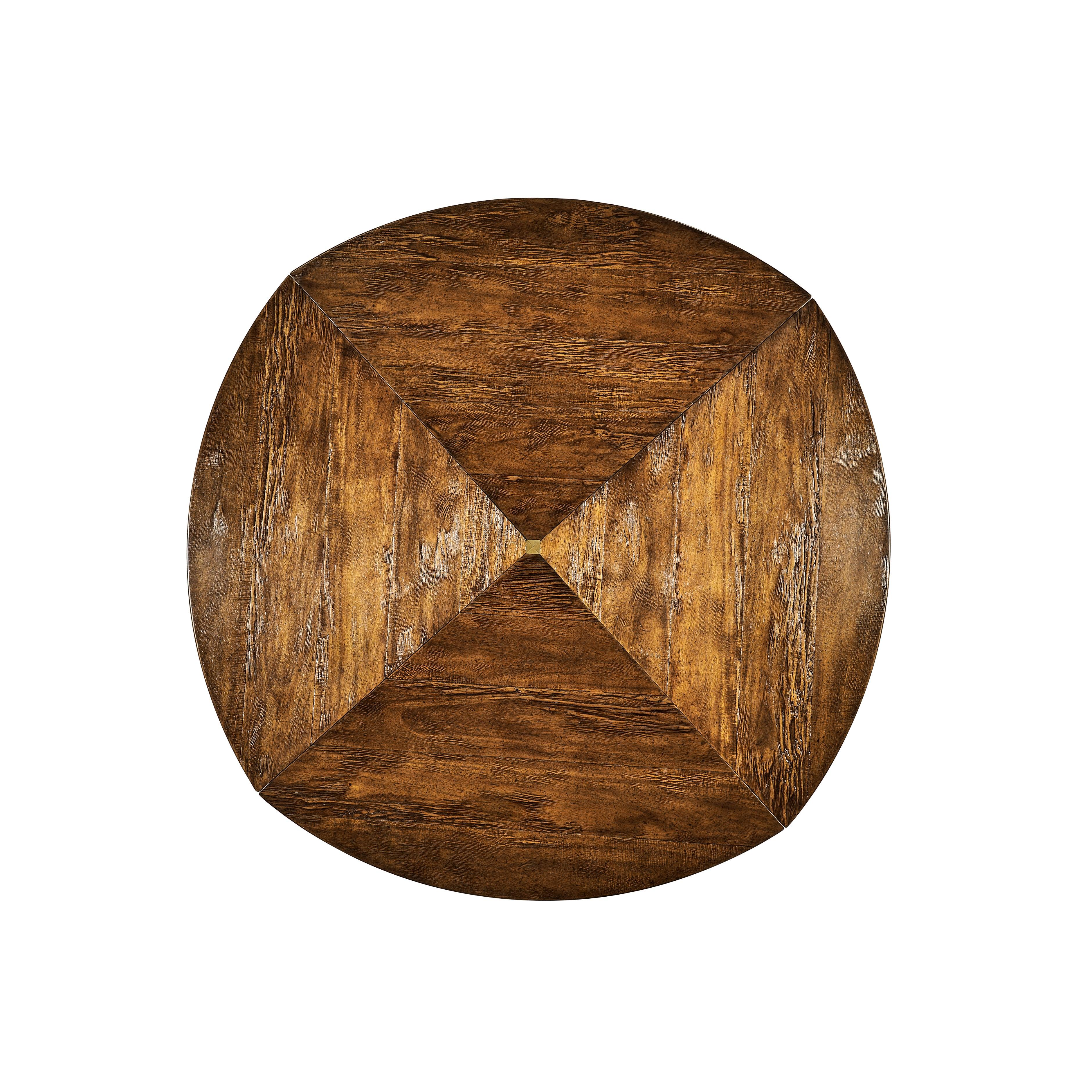 Casual Accents Country Walnut Round Extendable Dining Table 59" - Image 8
