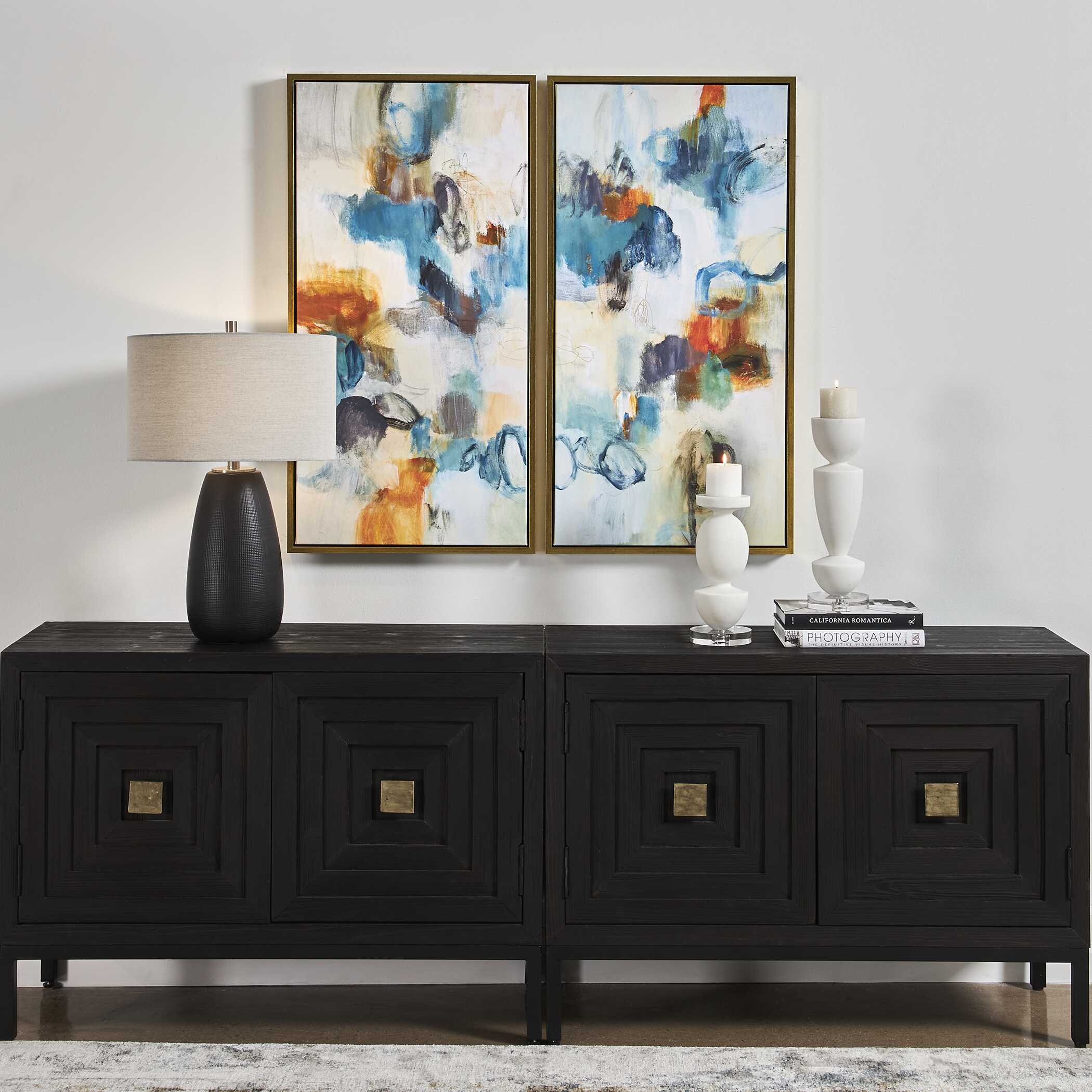 Casual Moments Framed Abstract Art - Set of 2 - Image 2
