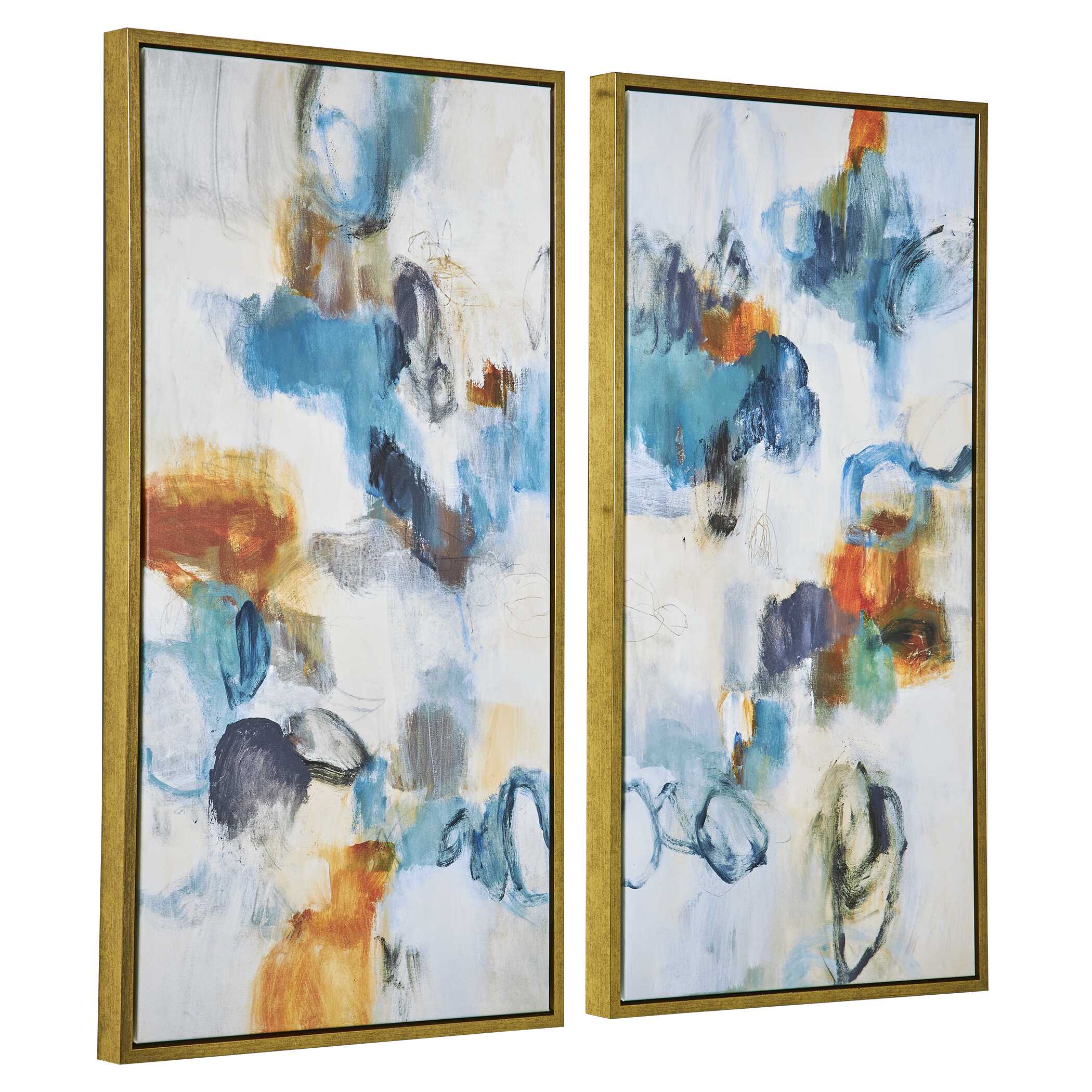 Casual Moments Framed Abstract Art - Set of 2 - Image 4