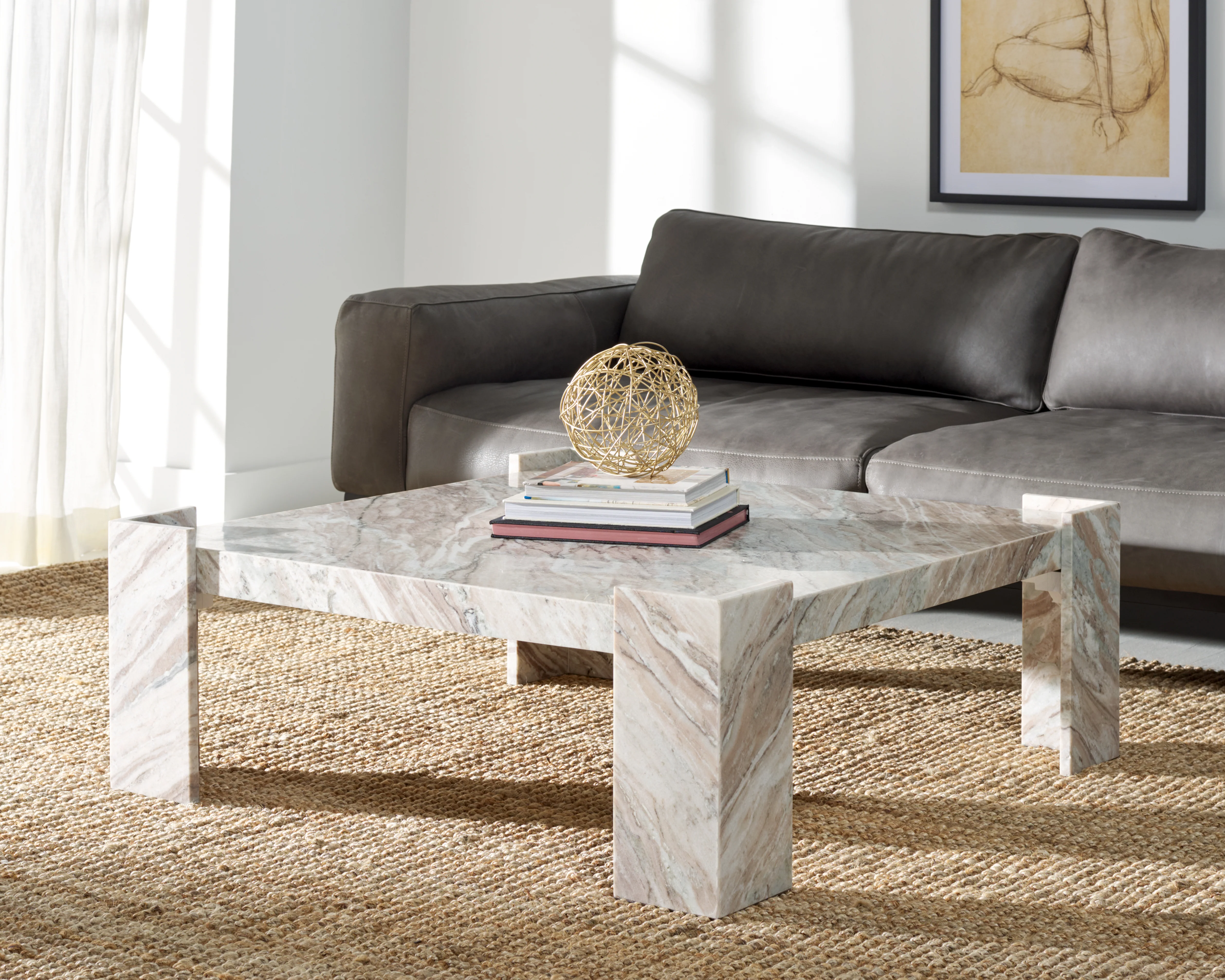 Catayana Marble Coffee Table - Image 4