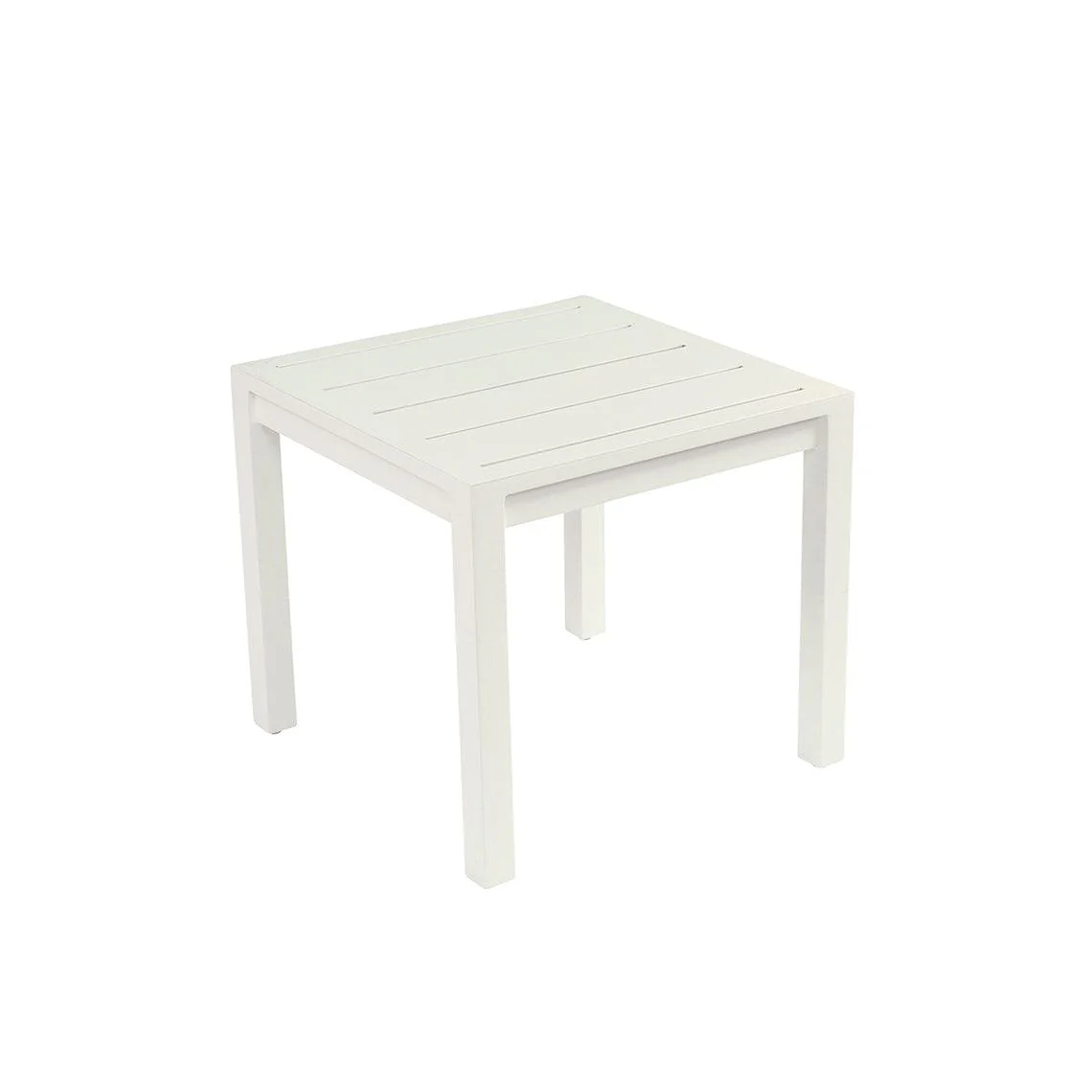 Catherine 20" Square Side Table Aluminum