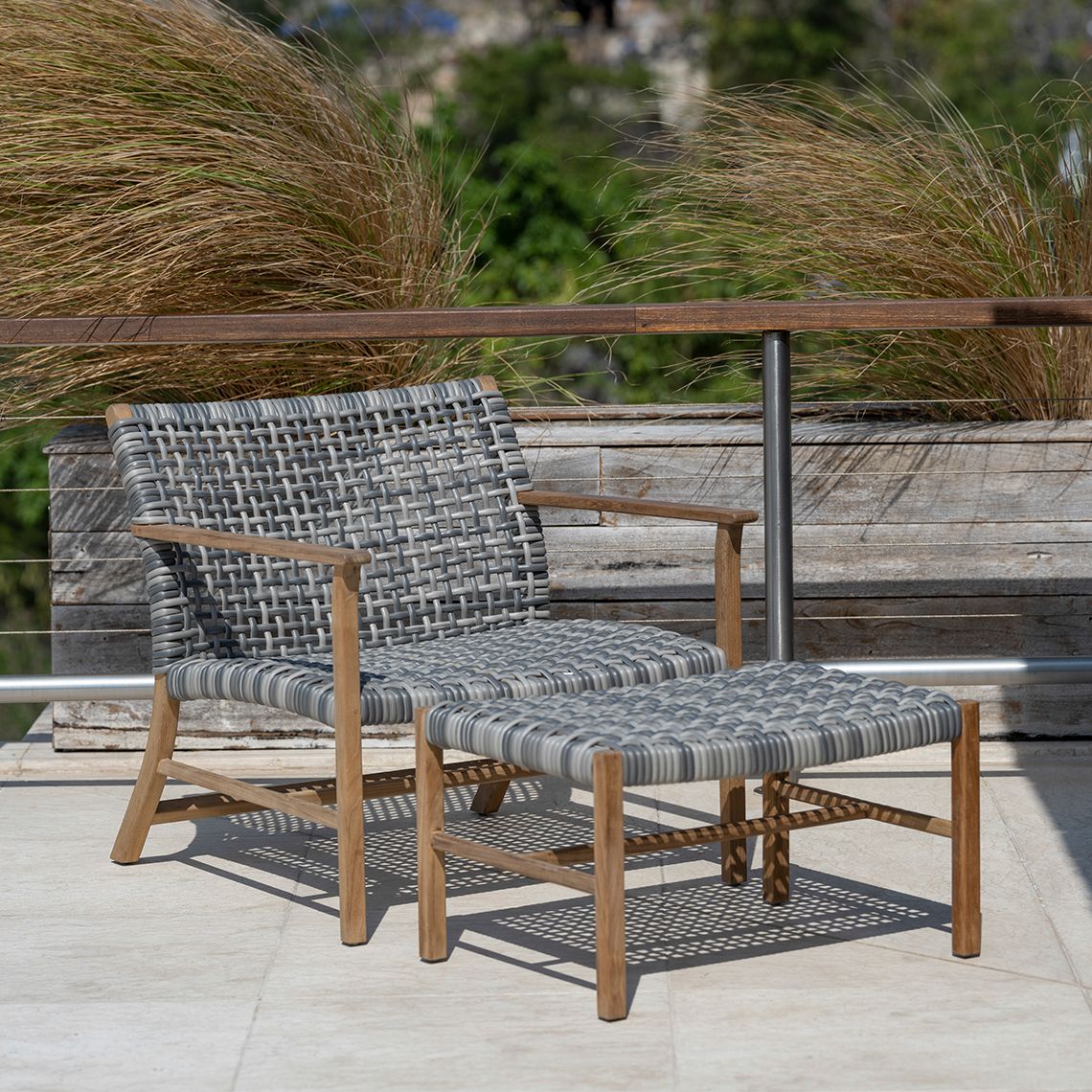 Catherine Club Ottoman Teak - Image 2