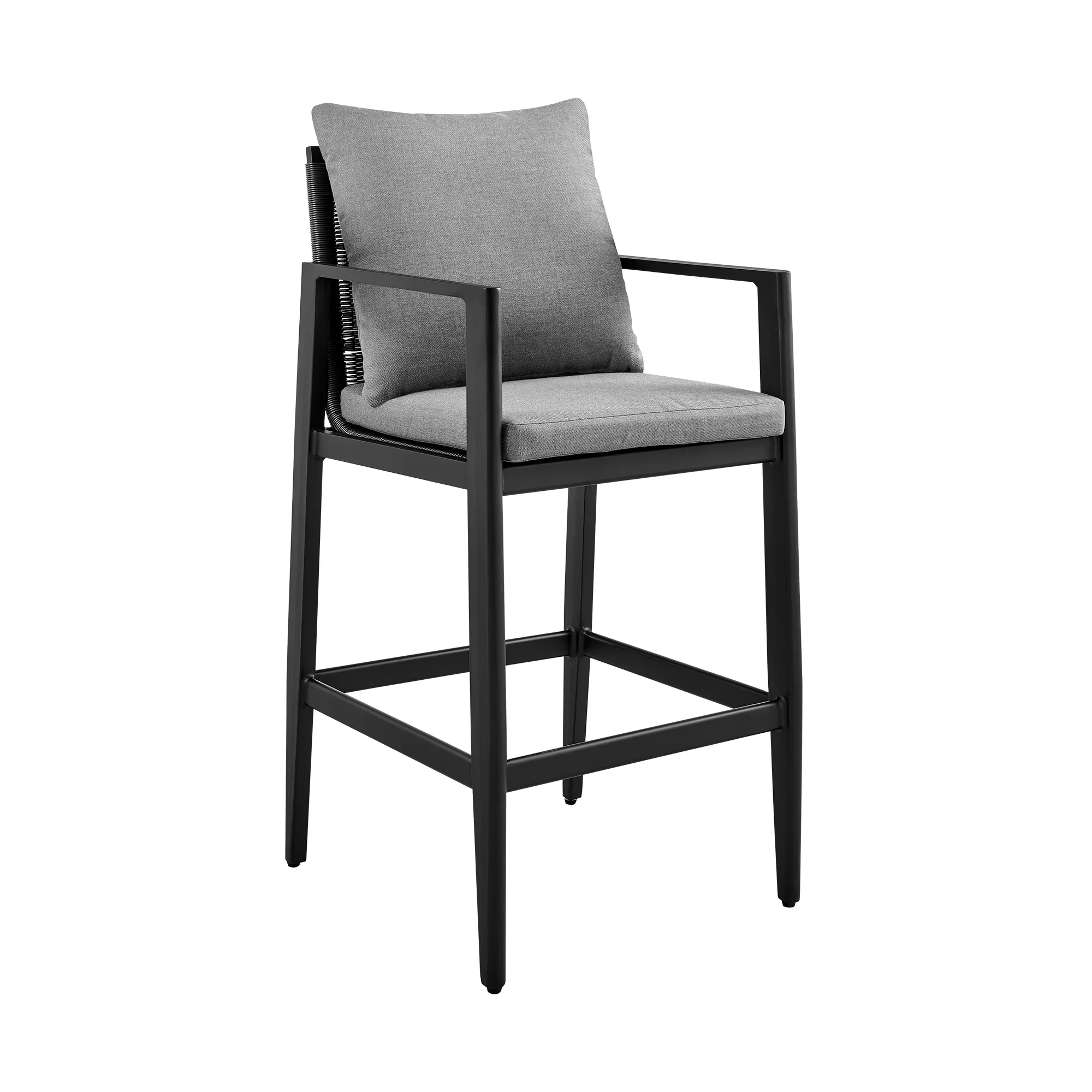 Cayman Outdoor Patio 5-Piece Bar Table Set - Image 3