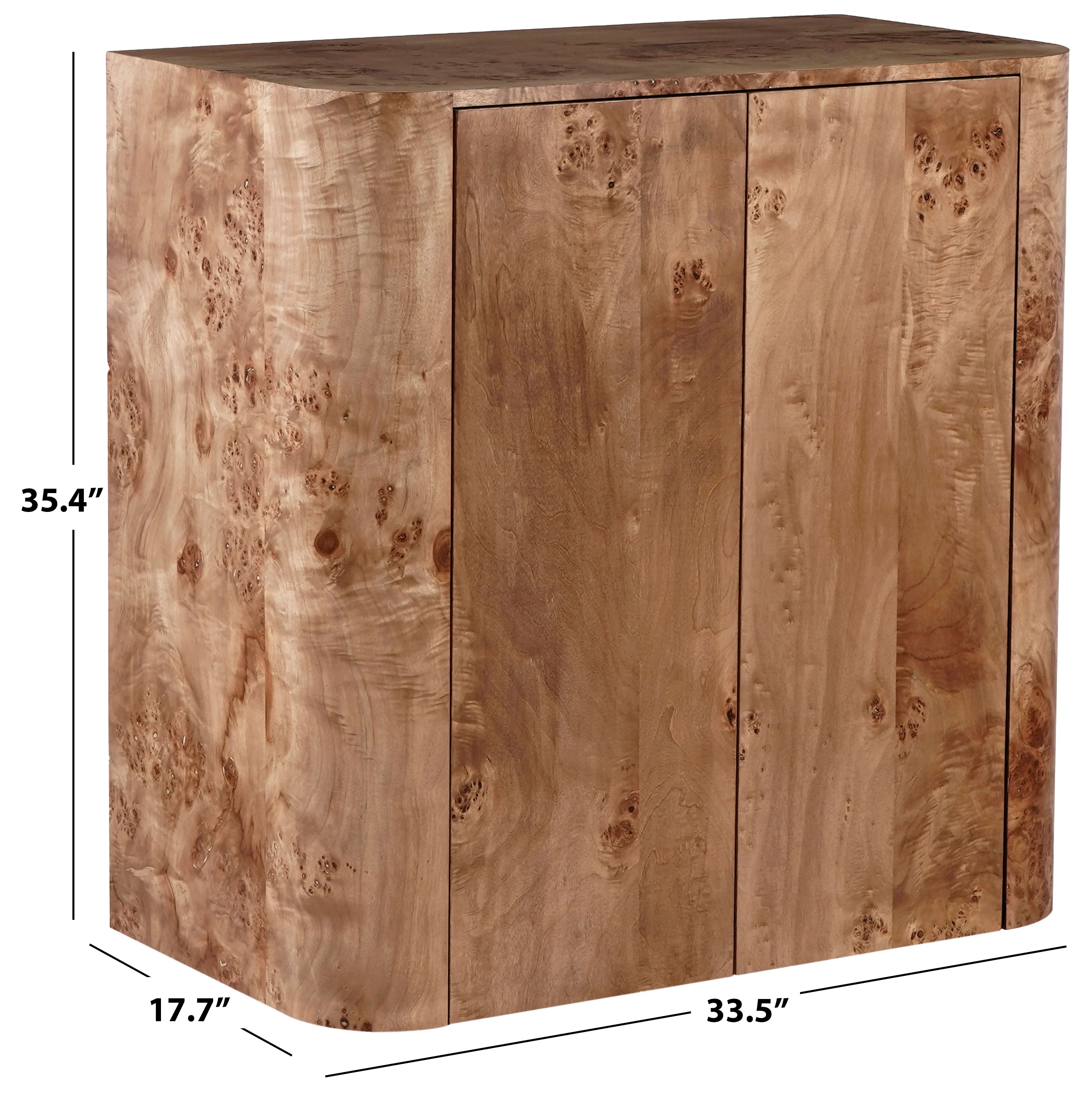 Celestanno Burl Bar Cabinet - Image 3