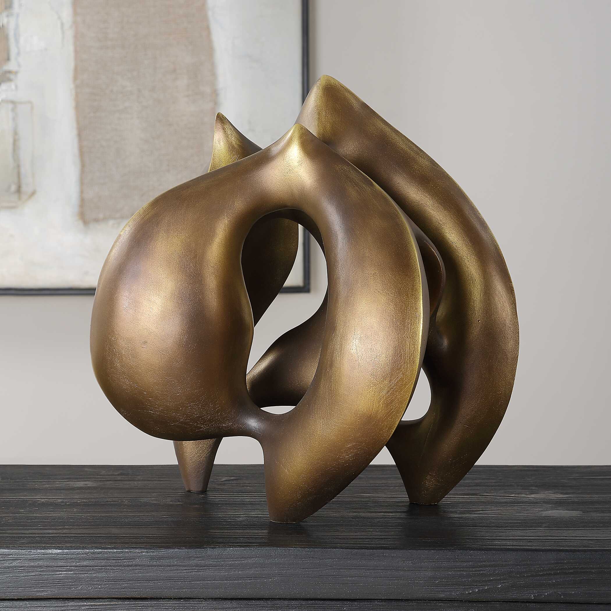 Celestial Flow Bronze Sculpture - Image 3