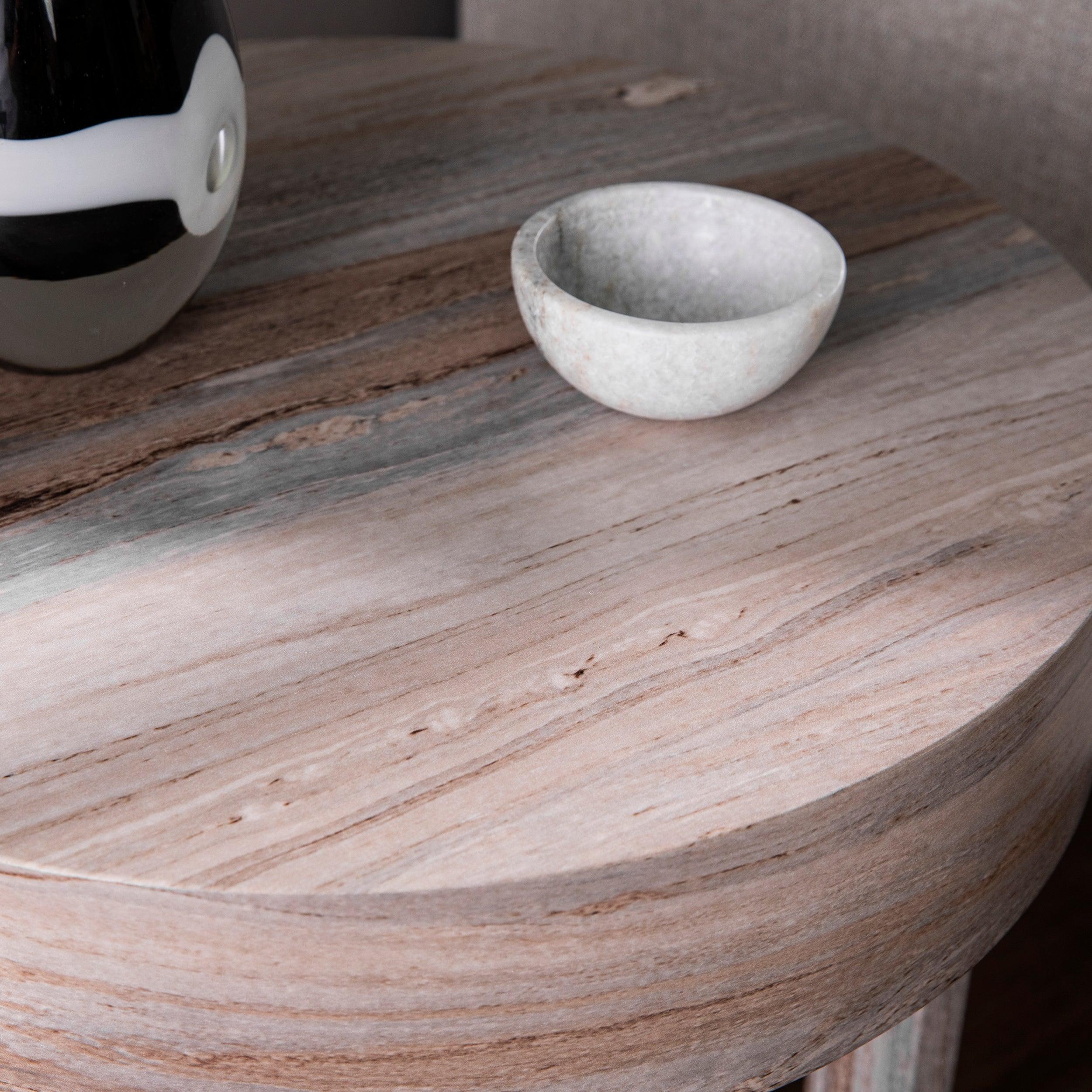 Chadkirk Round Faux Marble End Table - Image 6