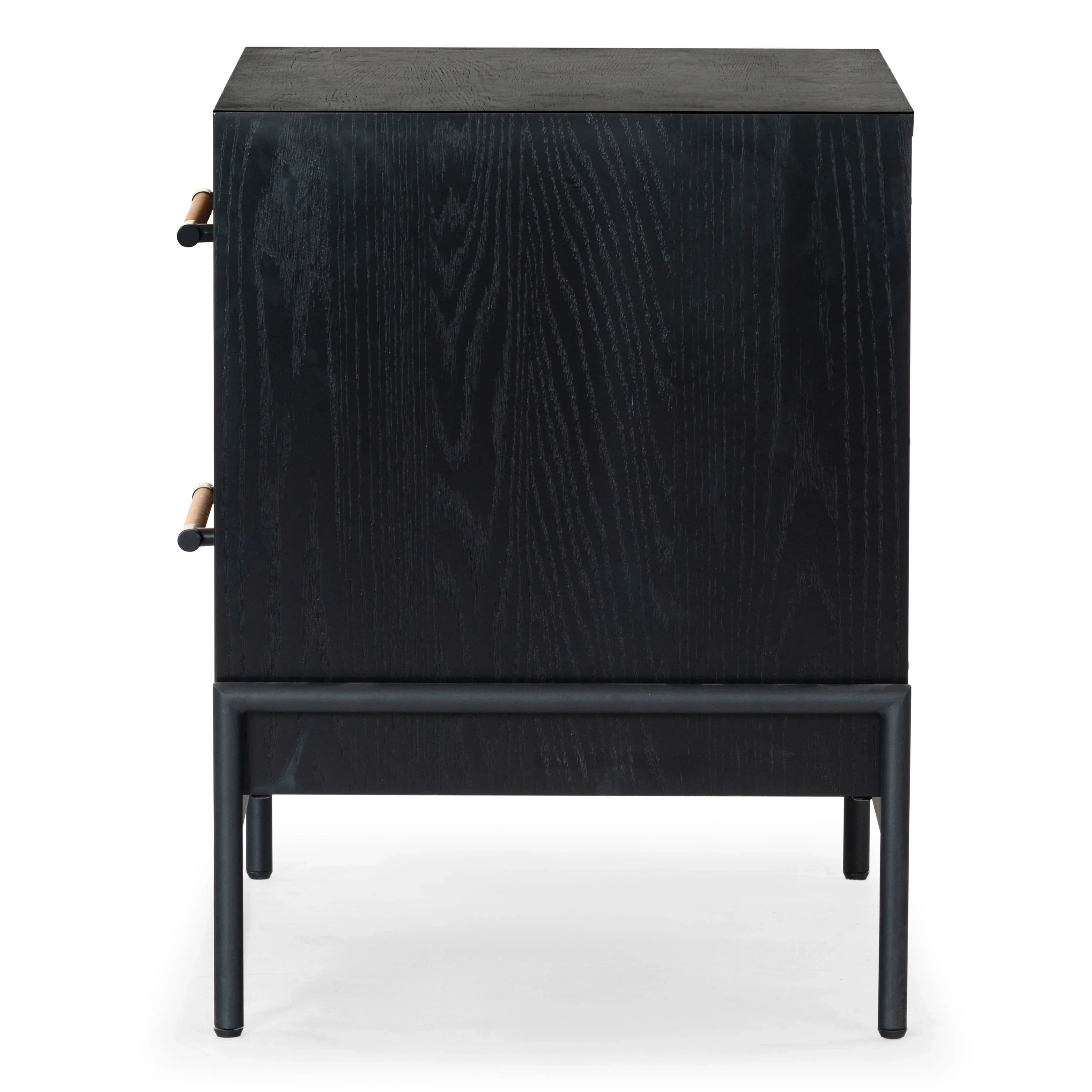 Chandri Vegan Leather Wrapped Handle Nightstand - Image 21