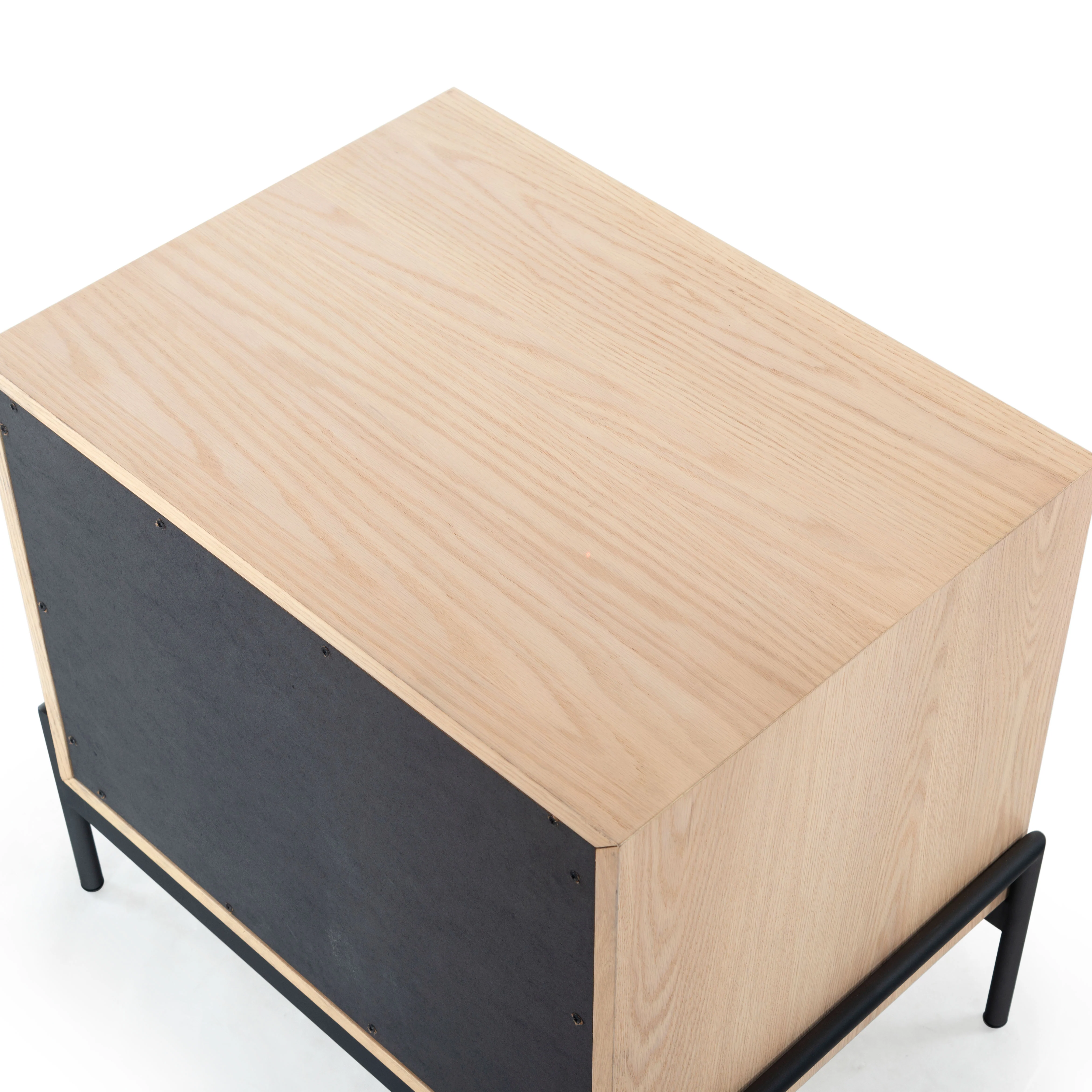 Chandri Vegan Leather Wrapped Handle Nightstand - Image 29
