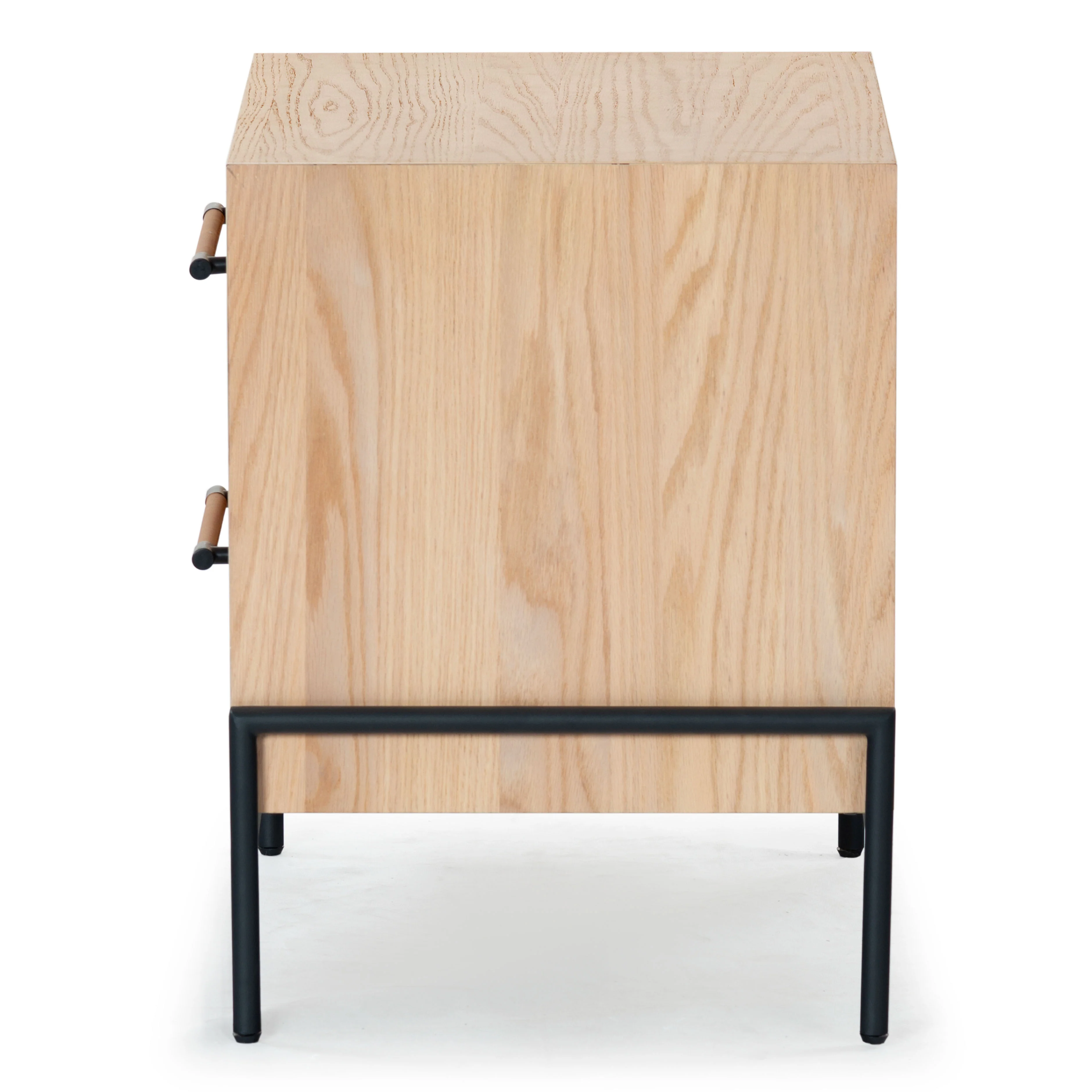 Chandri Vegan Leather Wrapped Handle Nightstand - Image 31