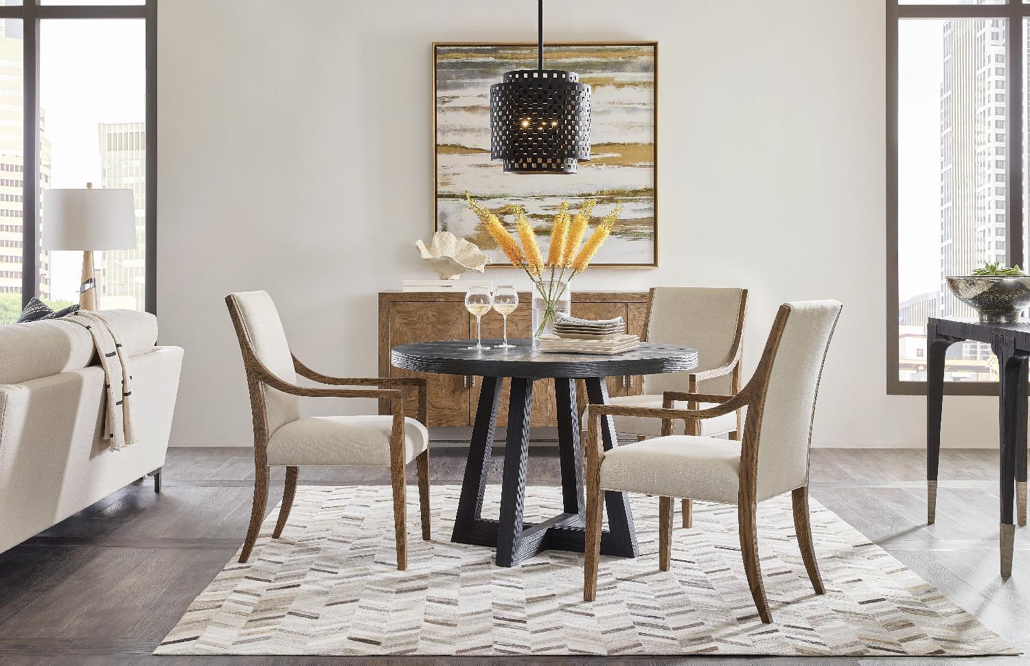 Chapman Shou Sugi Ban Petite Round Dining Table - Image 4