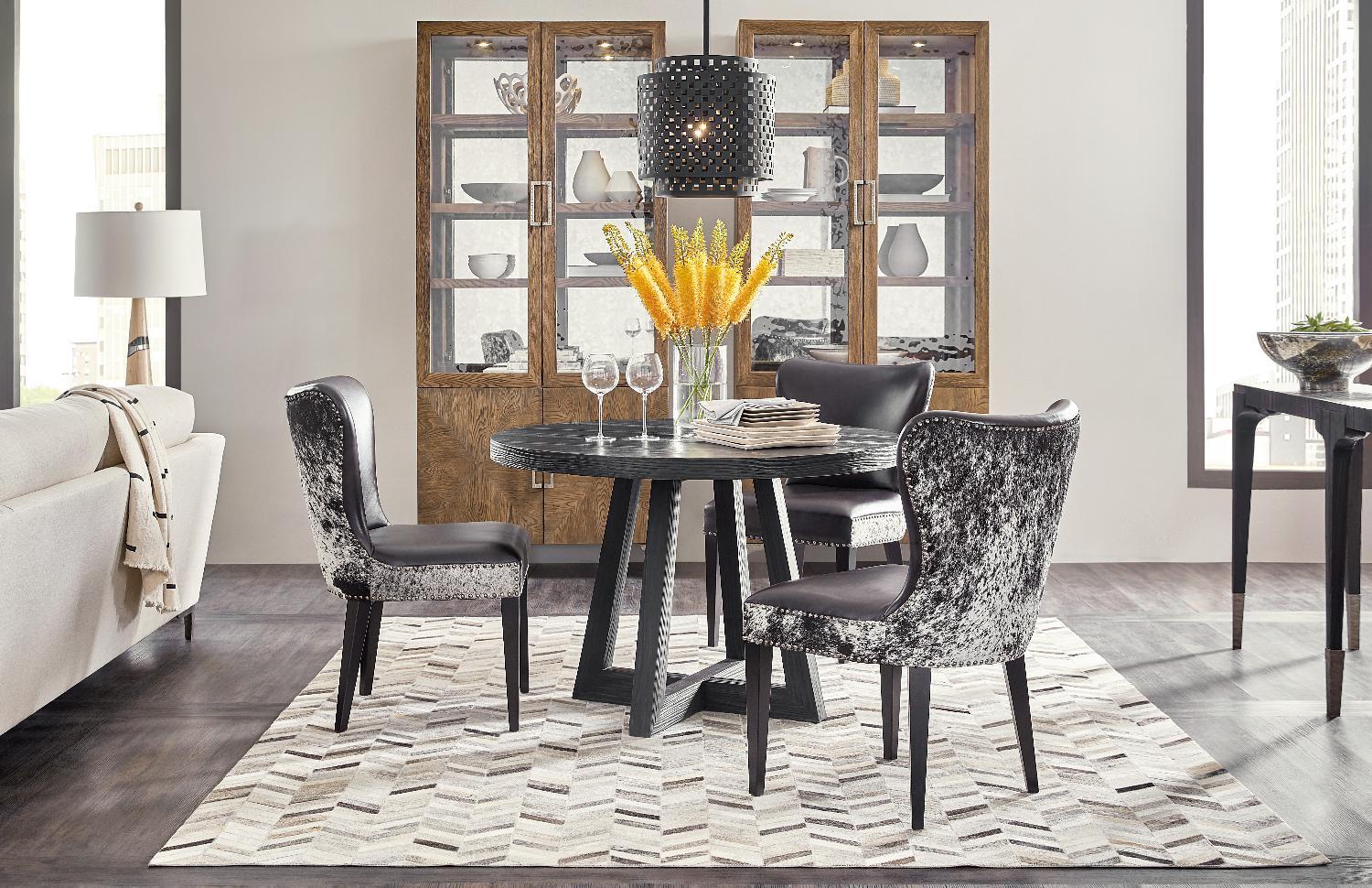 Chapman Shou Sugi Ban Petite Round Dining Table - Image 5