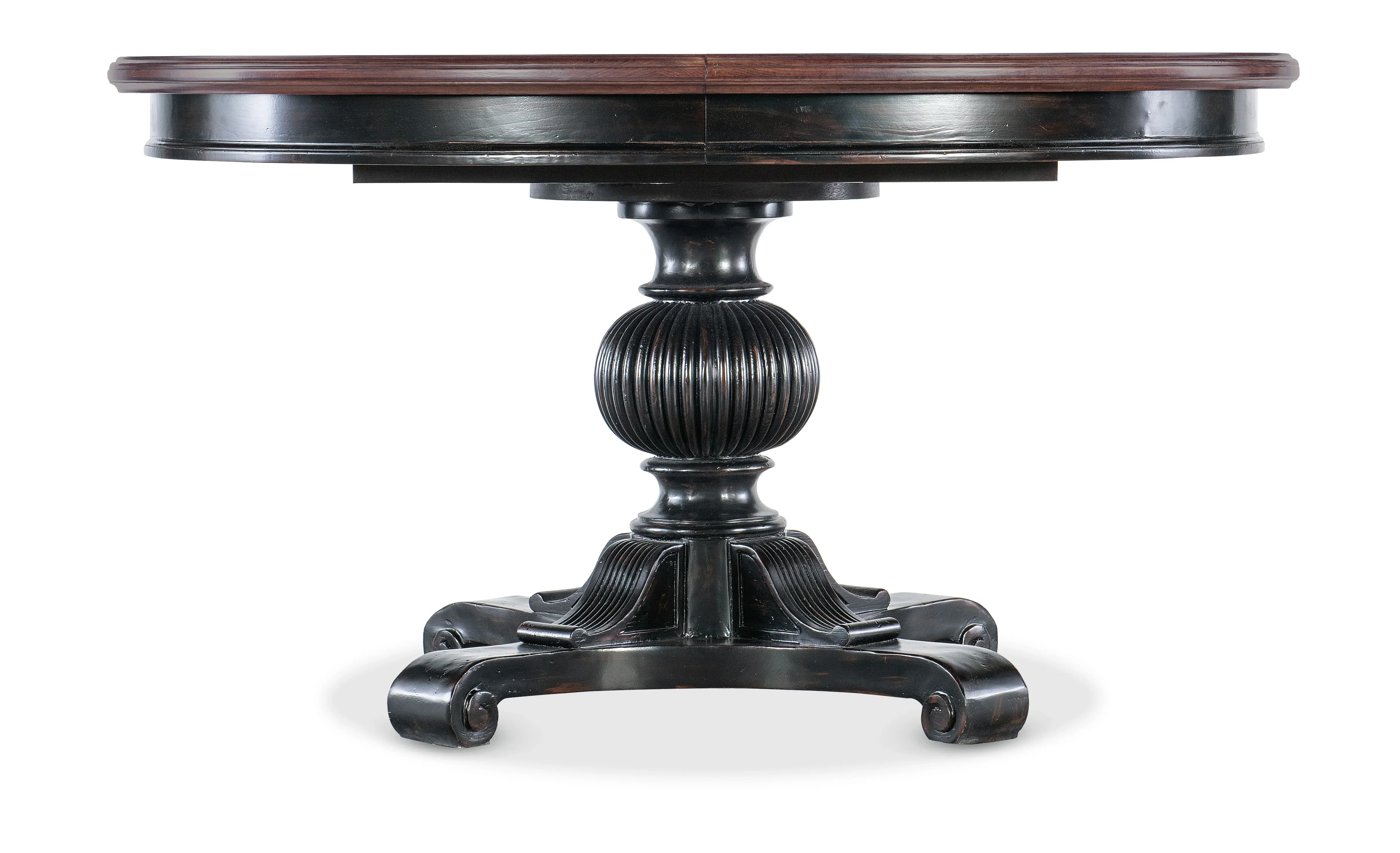 Charleston Round Pedestal Dining Table with 1-20in Leaf - Image 2